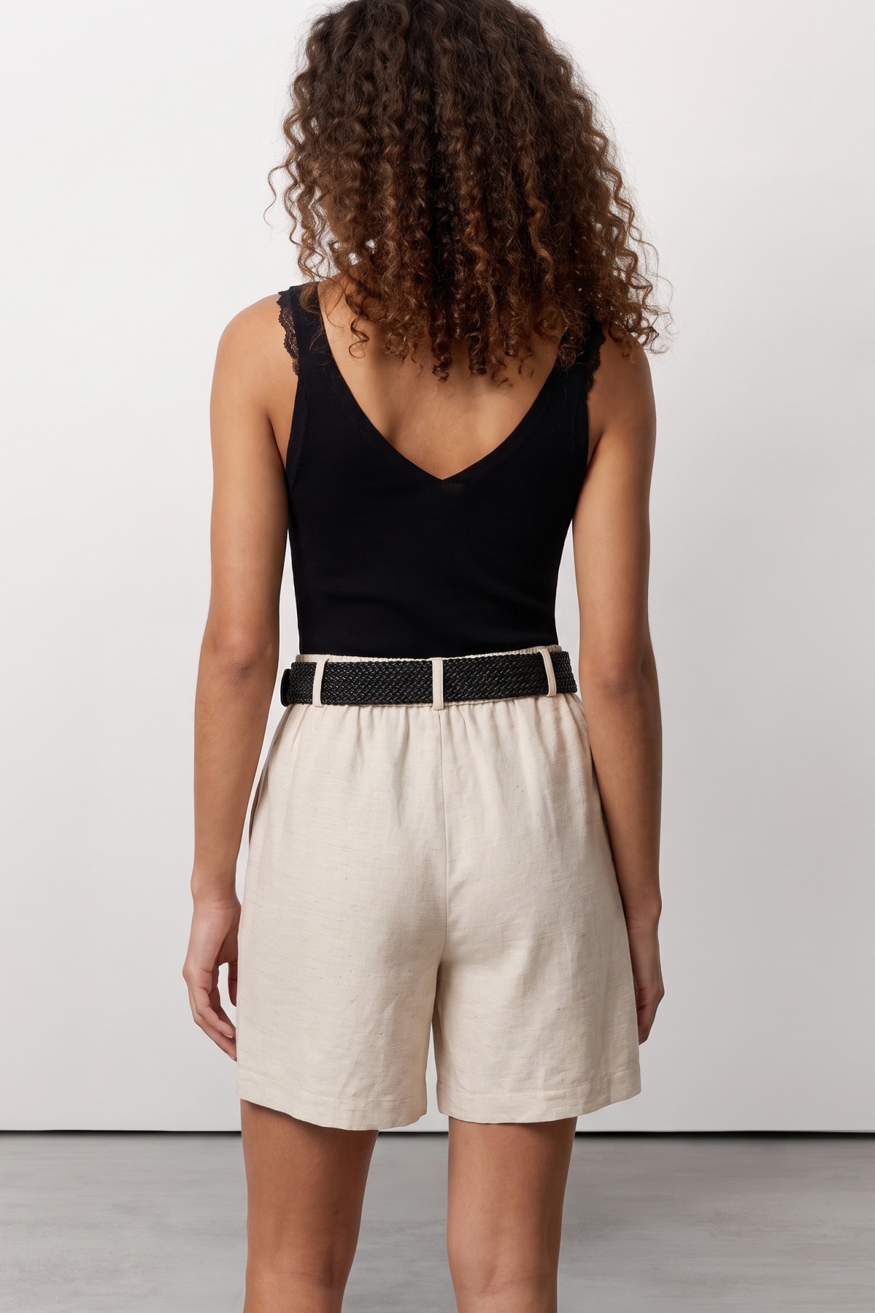 Slim Knit Black Top