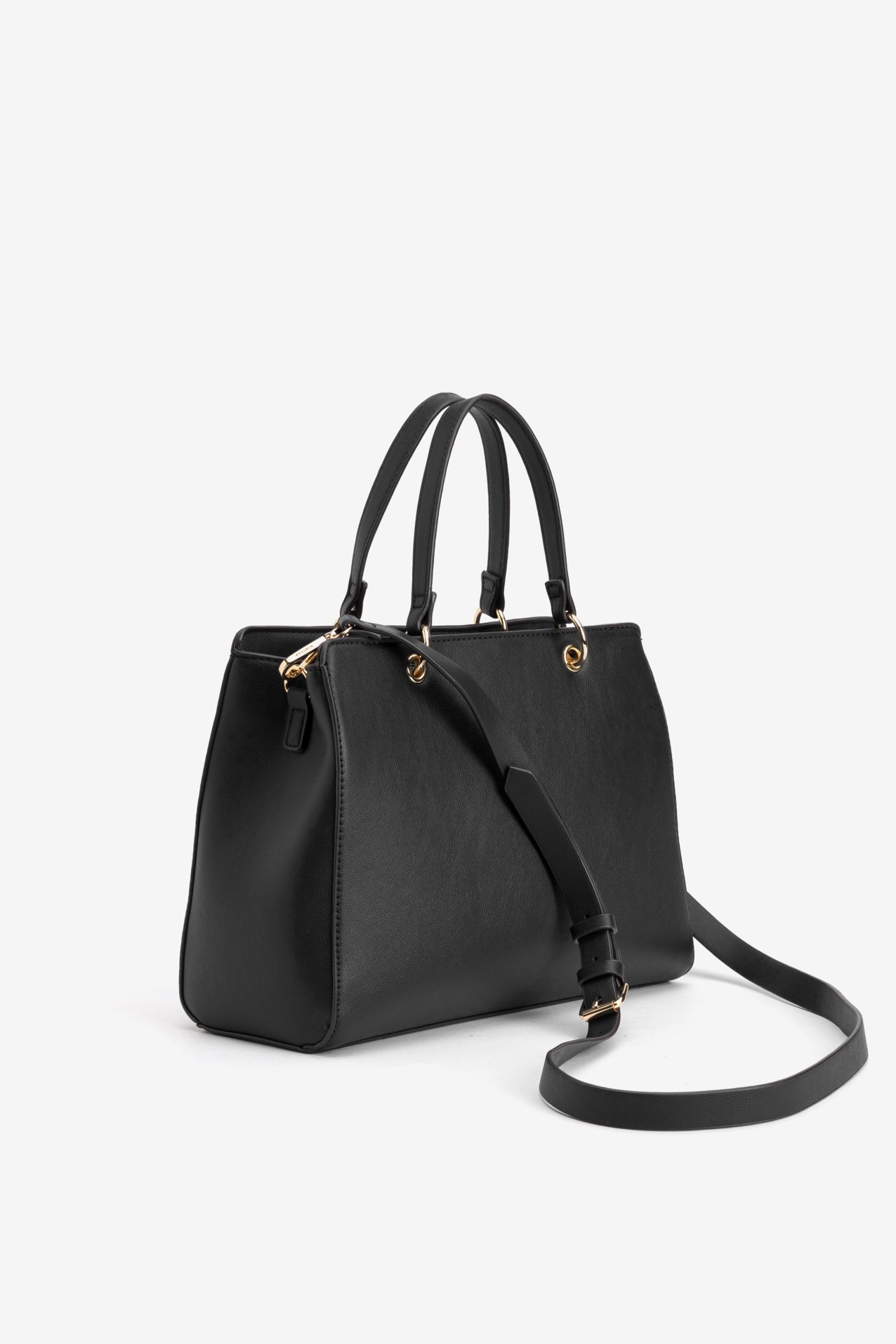 Black Structured Wallet Bag