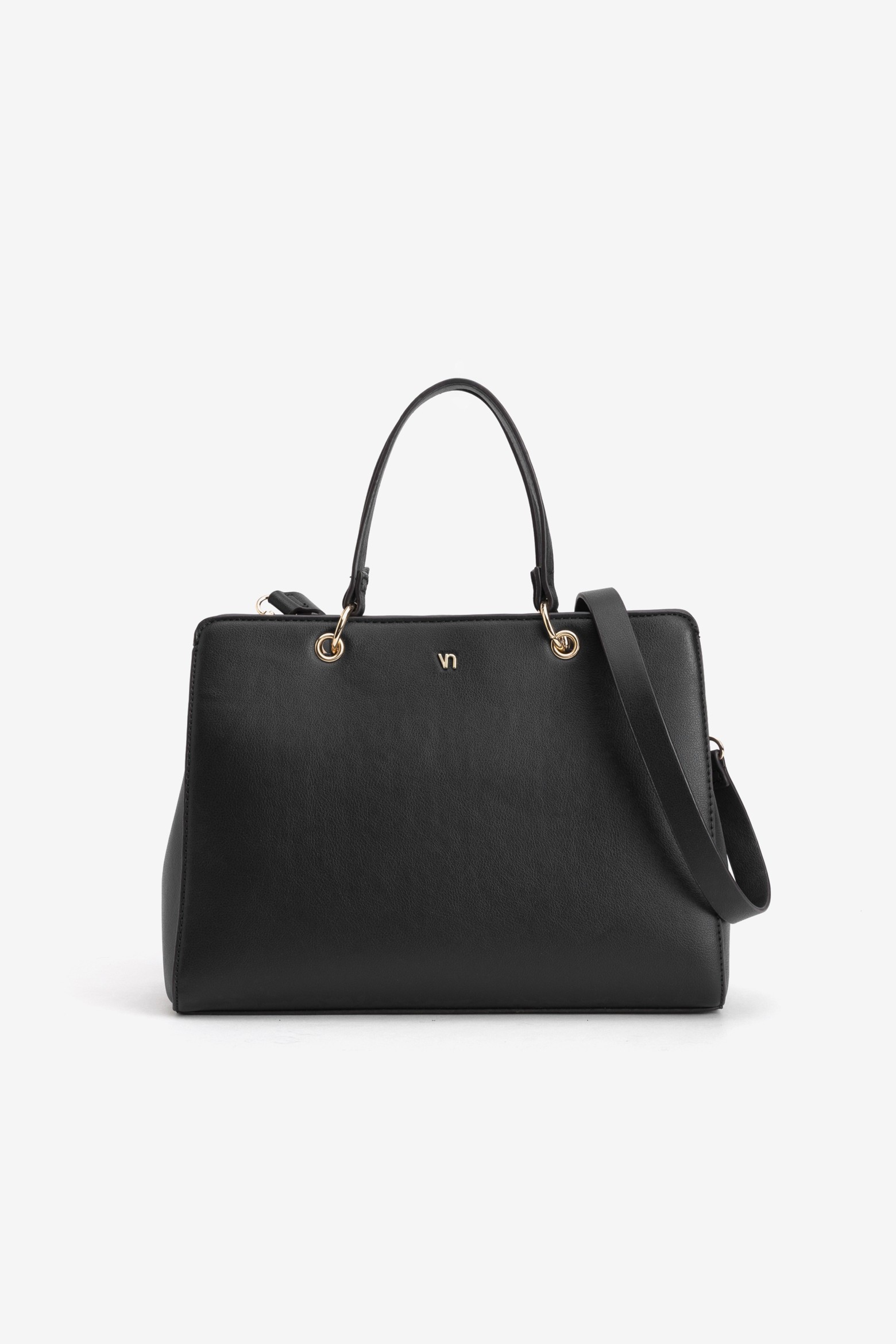 Black Structured Wallet Bag