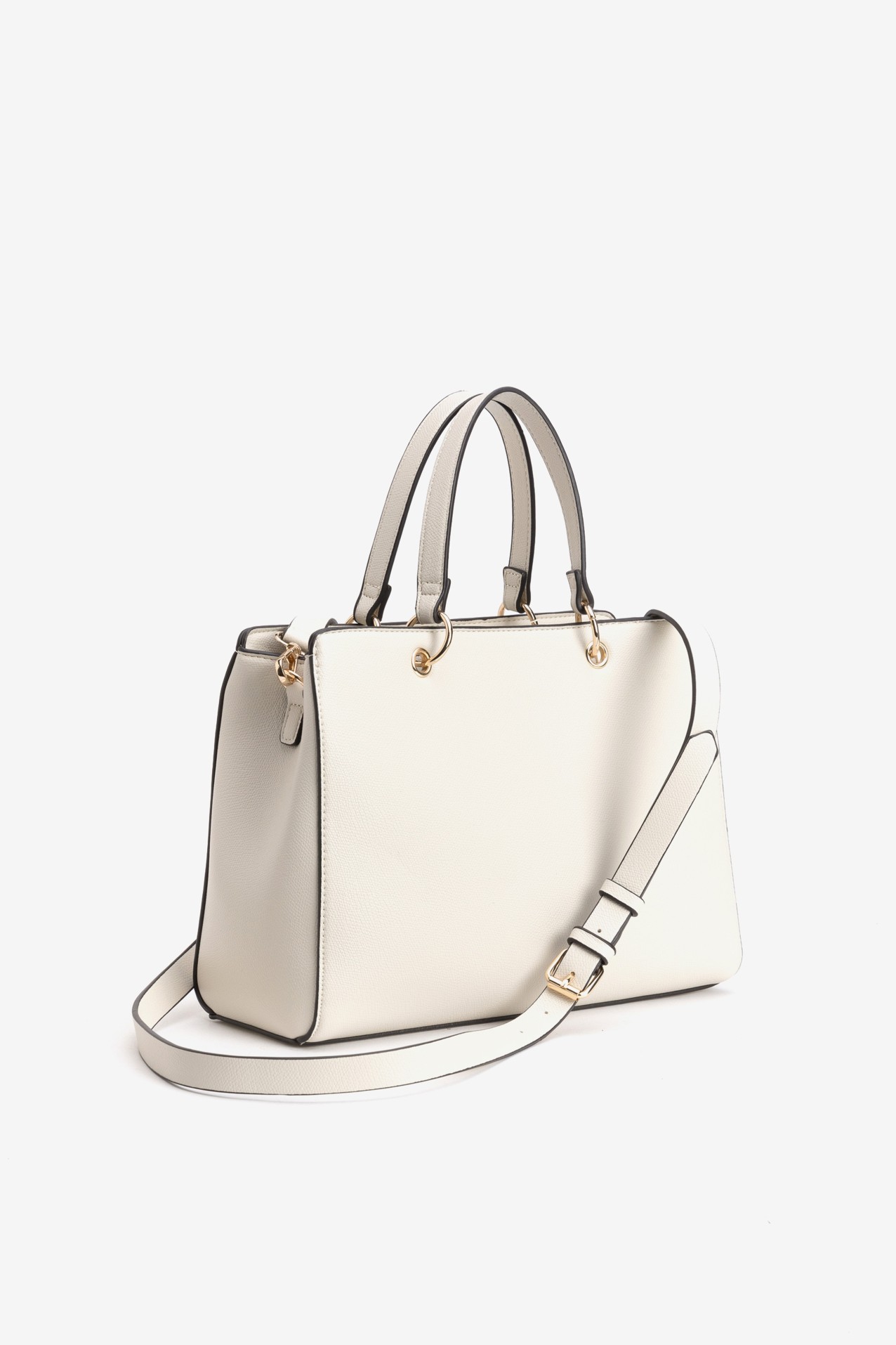 White Minimalist Structured Bag