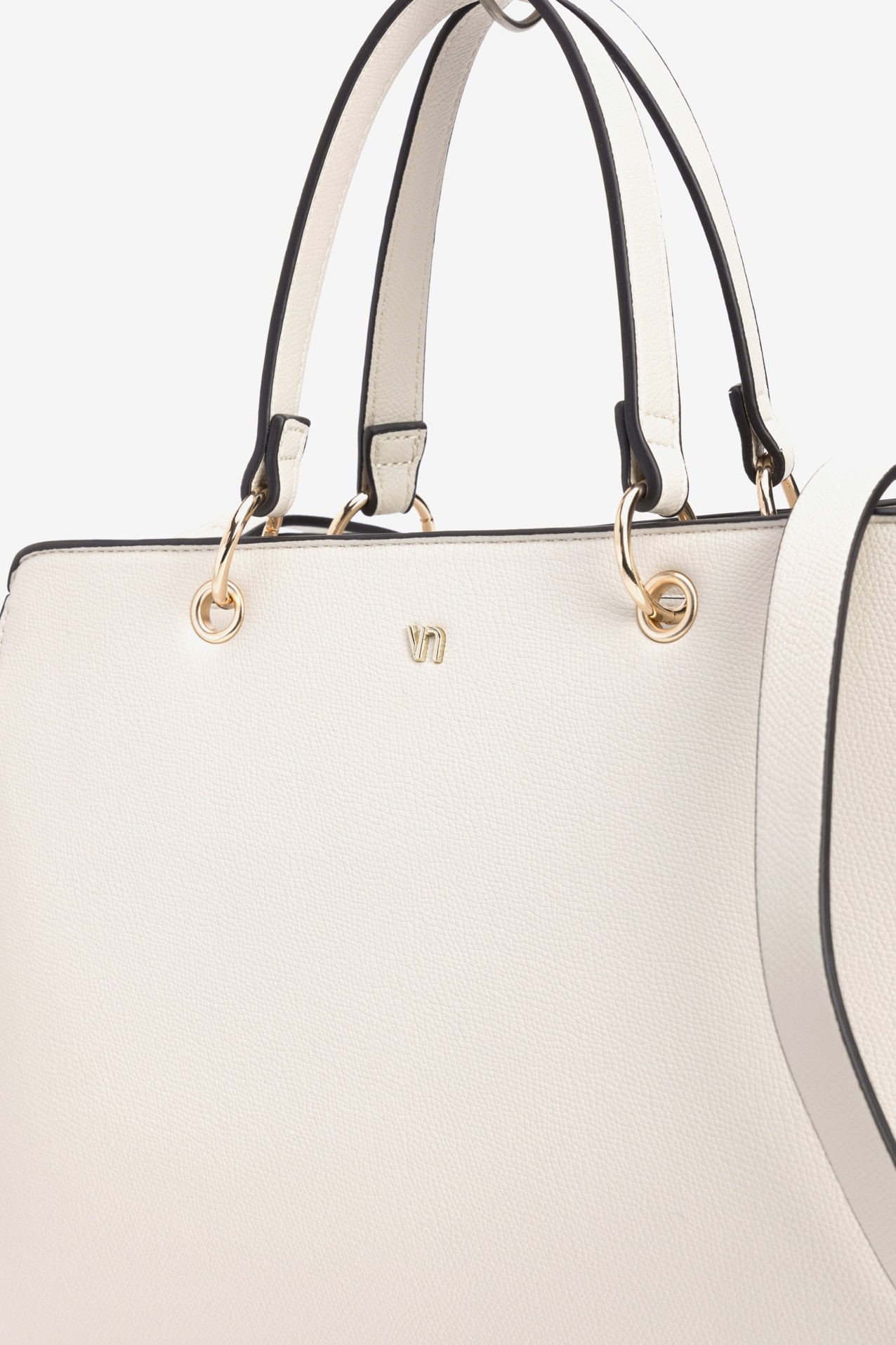 White Minimalist Structured Bag