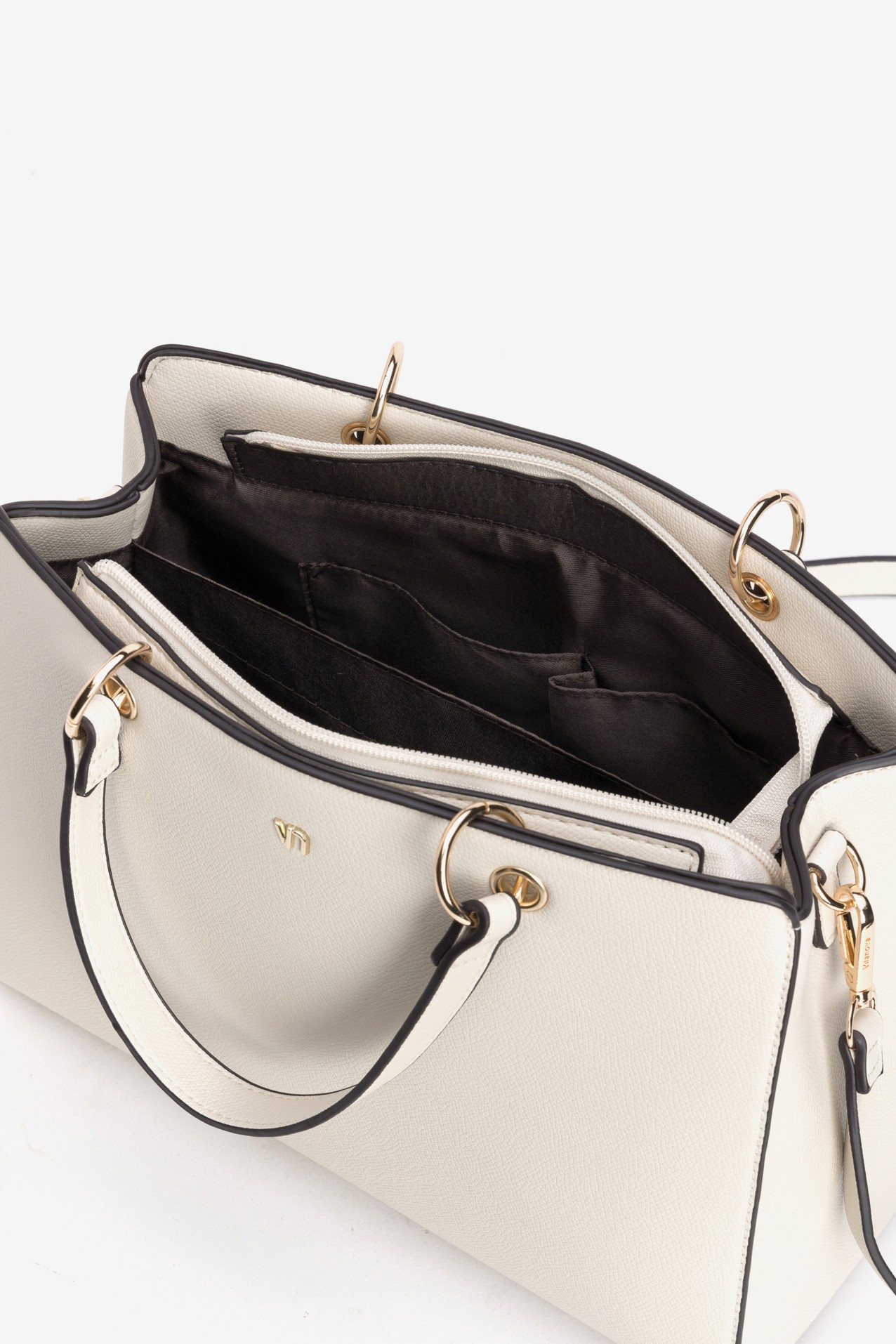 White Minimalist Structured Bag