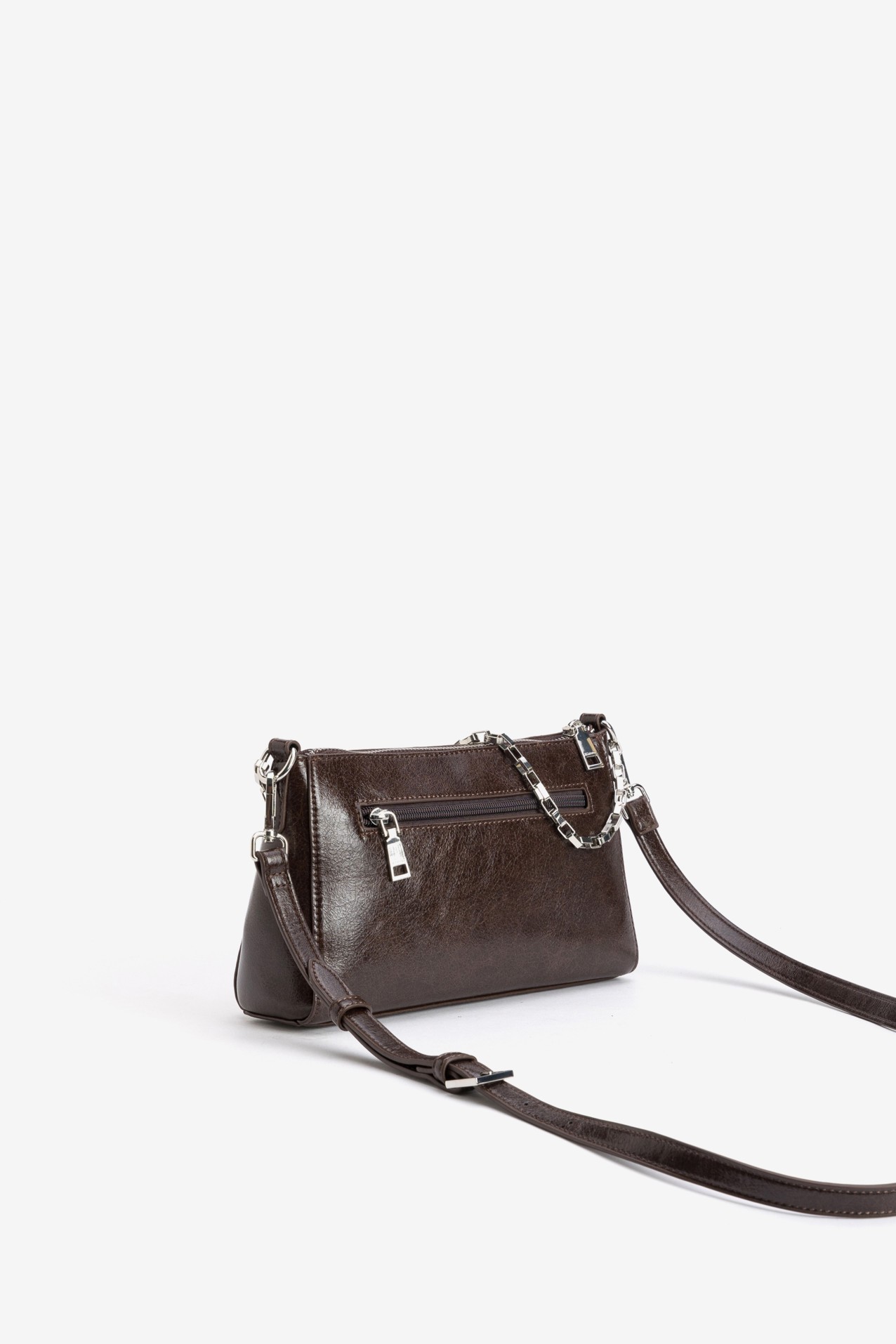 Brown Crossbody Wallet Bag