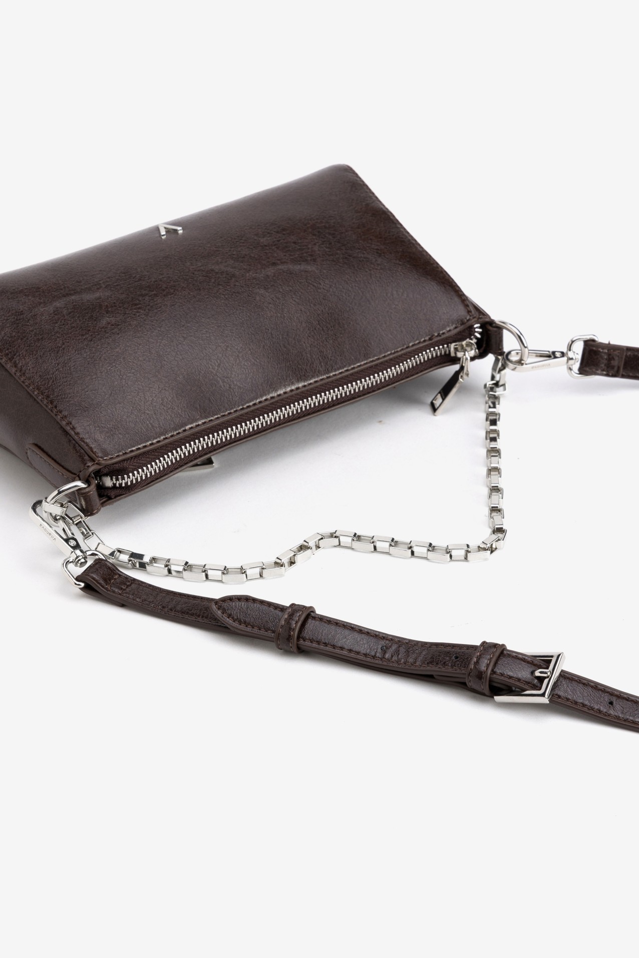 Brown Crossbody Wallet Bag