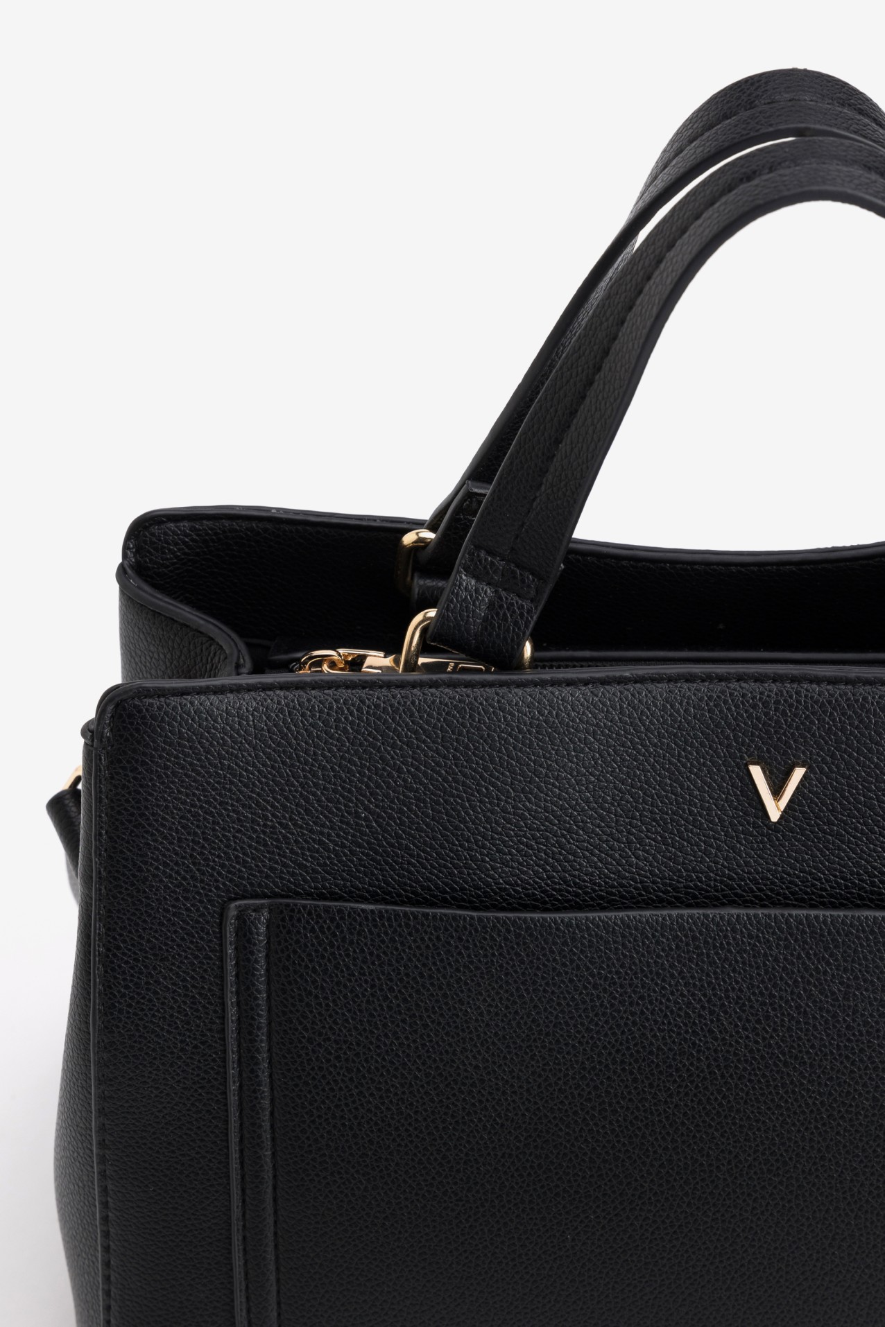 Black Wallet with Gold Detail