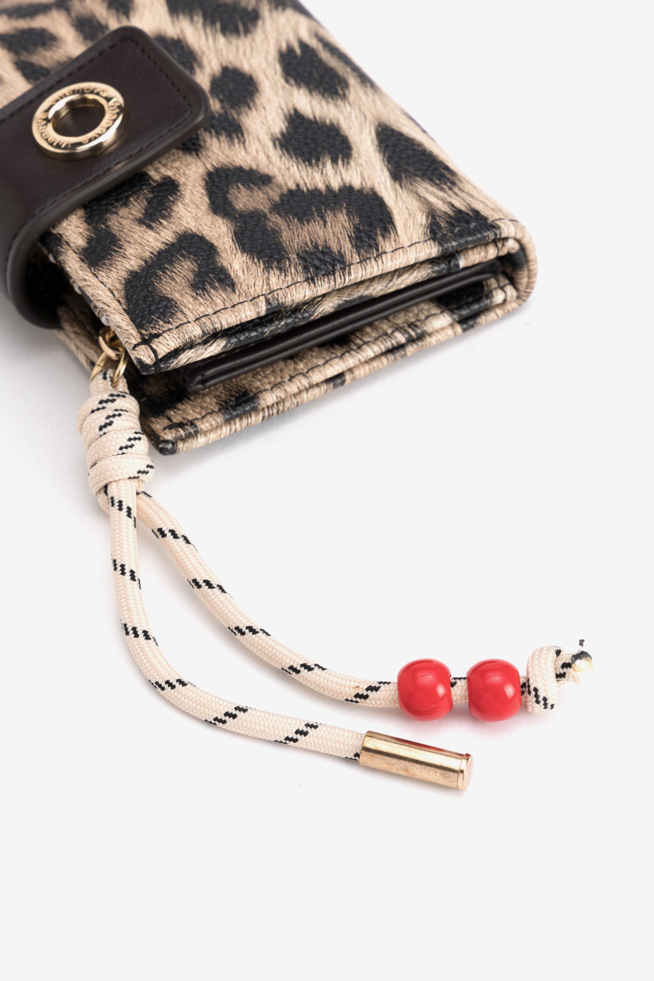 Leopard Print Brown Wallet