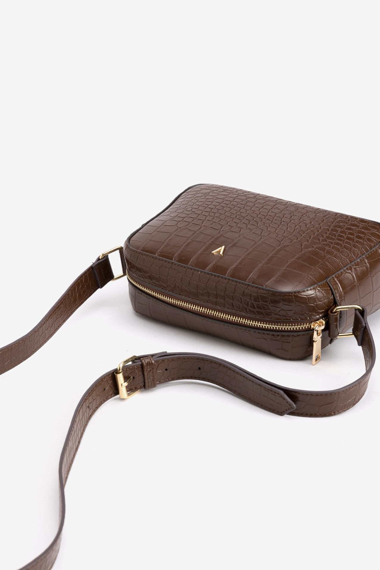 Brown Croco Pattern Purse