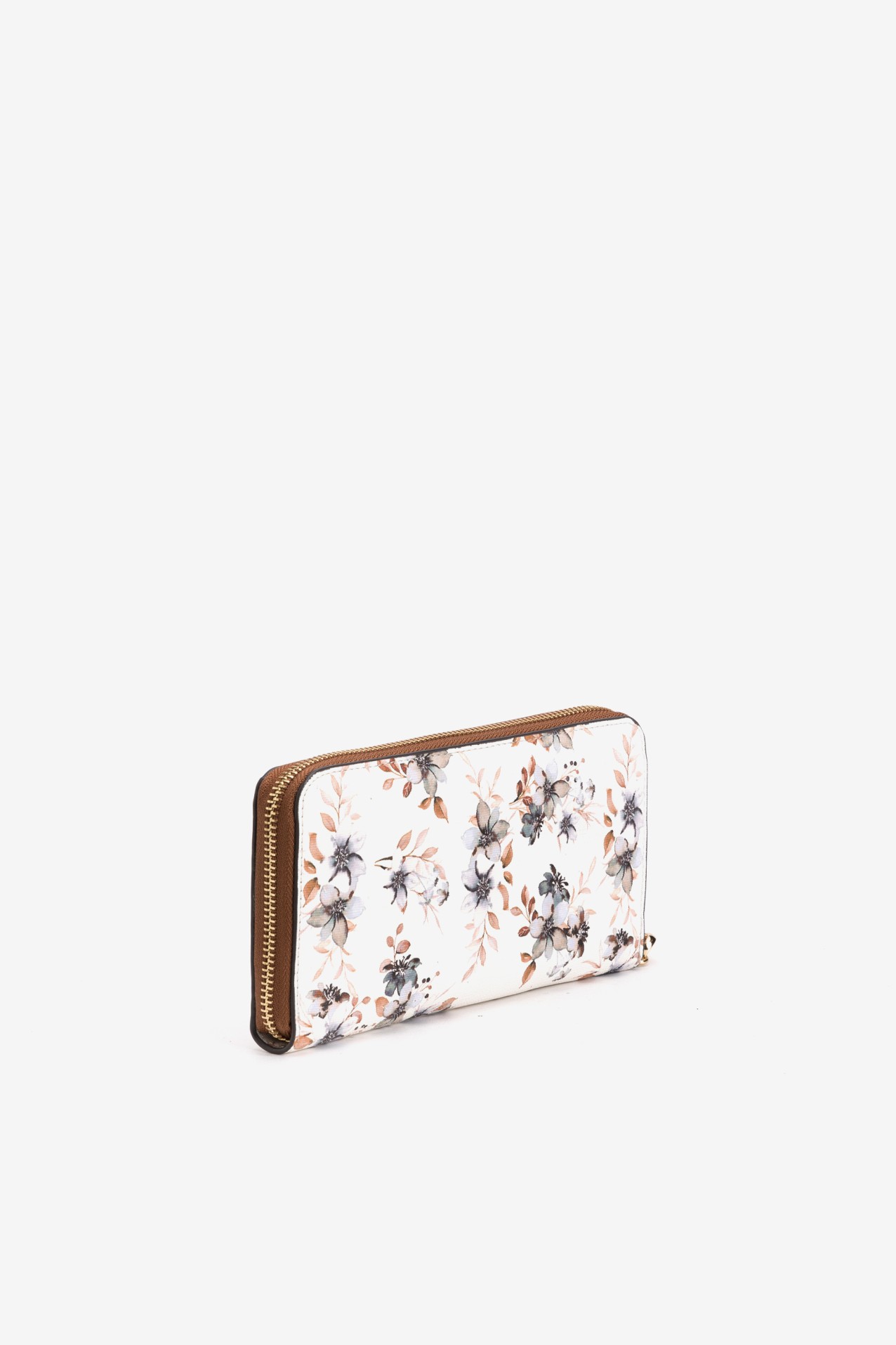 Beige Floral Wallet