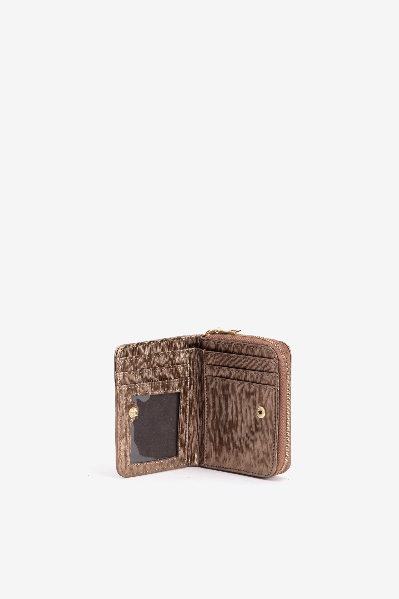 Taupe Zip-Around Coin Purse