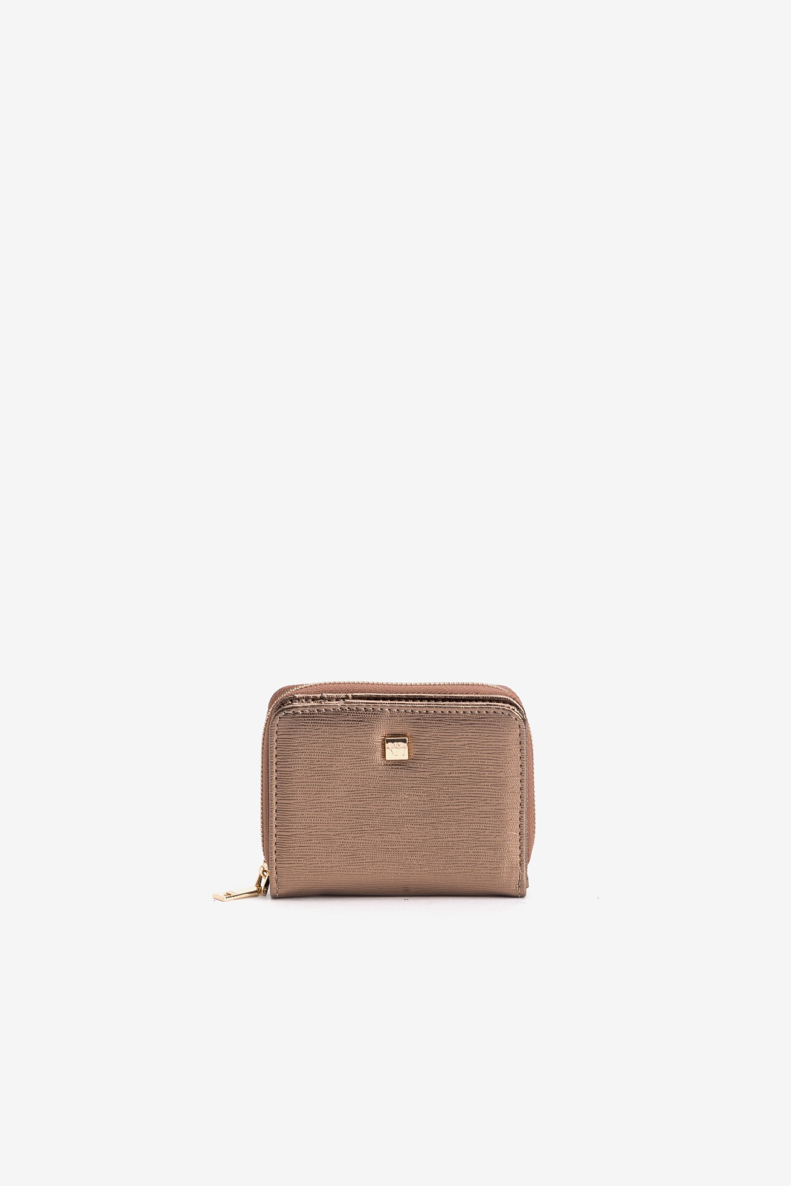 Taupe Zip-Around Coin Purse