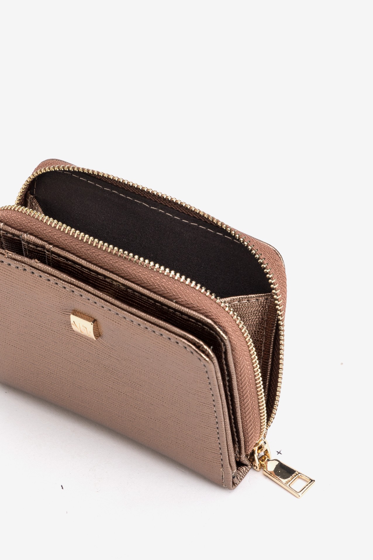 Taupe Zip-Around Coin Purse