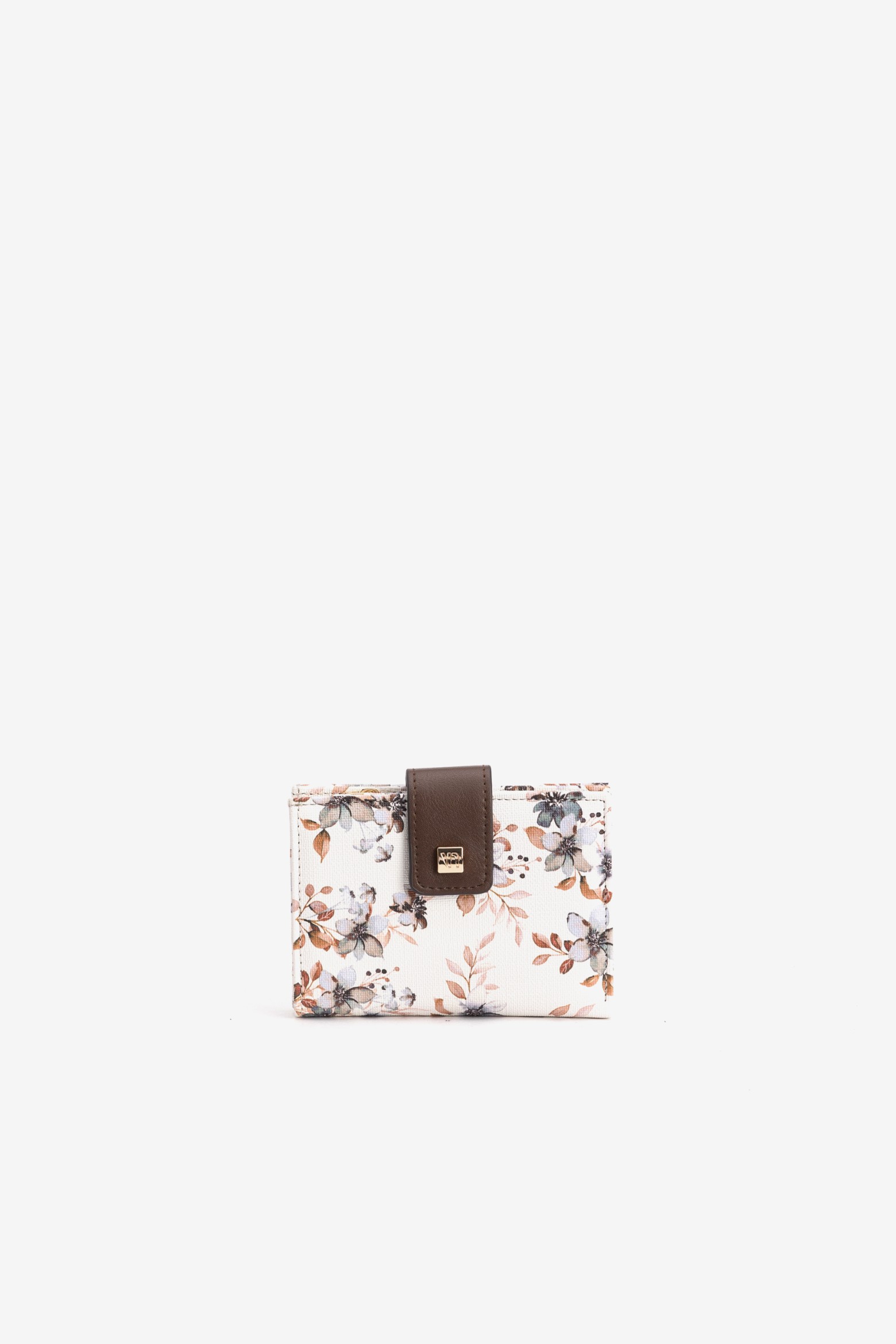 Beige Floral Wallet