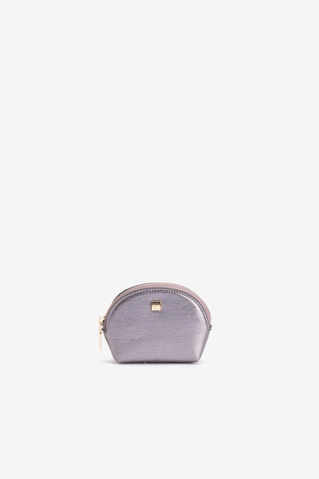 Silver Zip Coin Purse