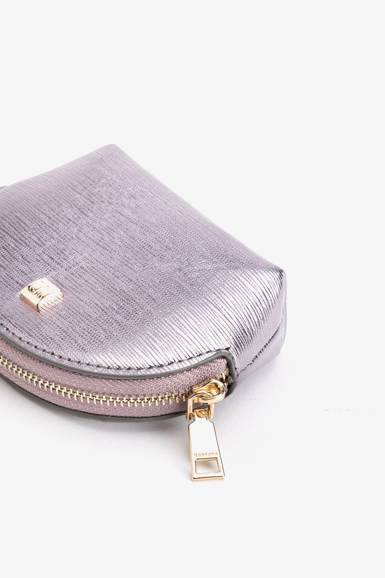Silver Zip Coin Purse