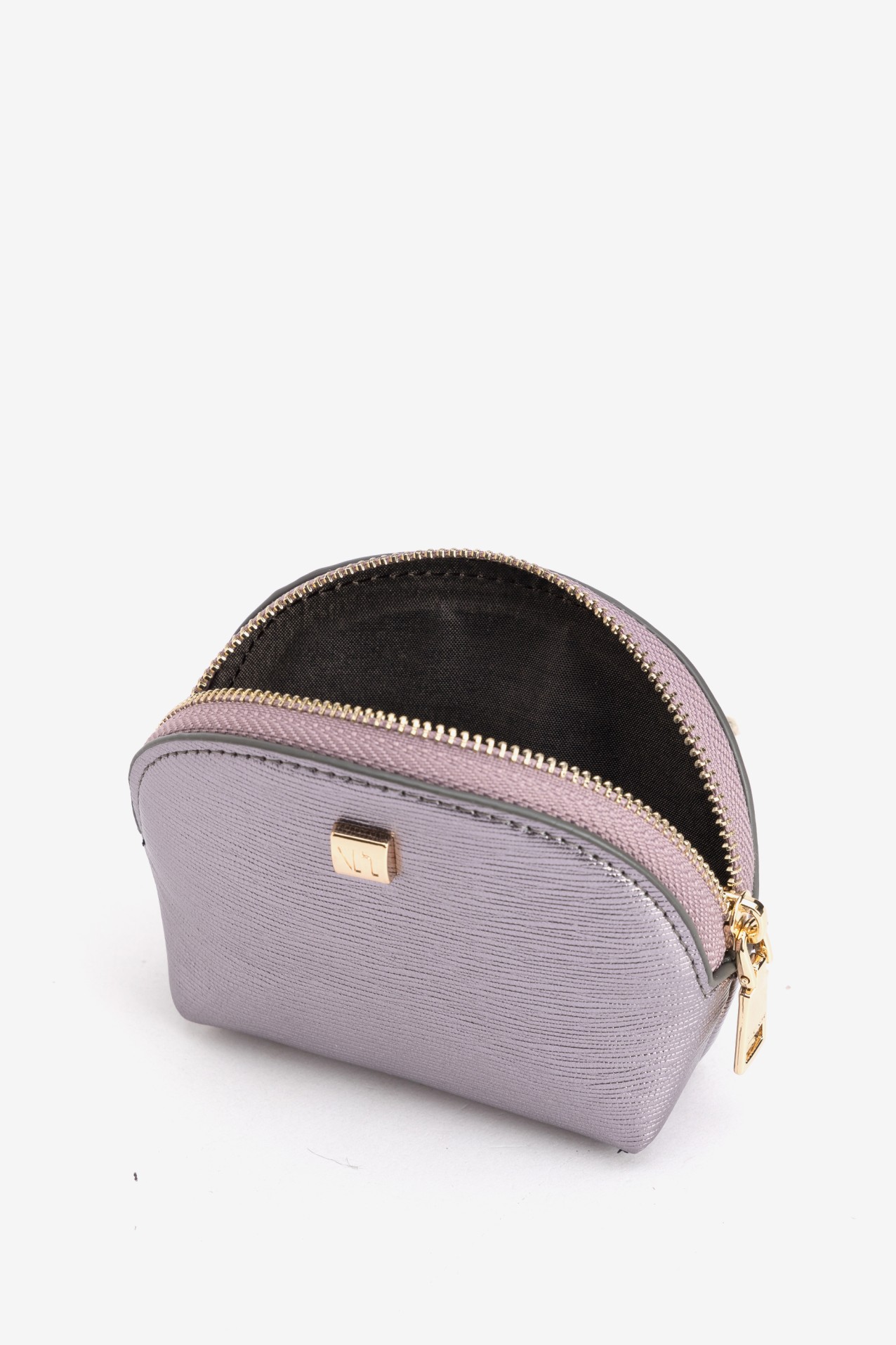 Silver Zip Coin Purse