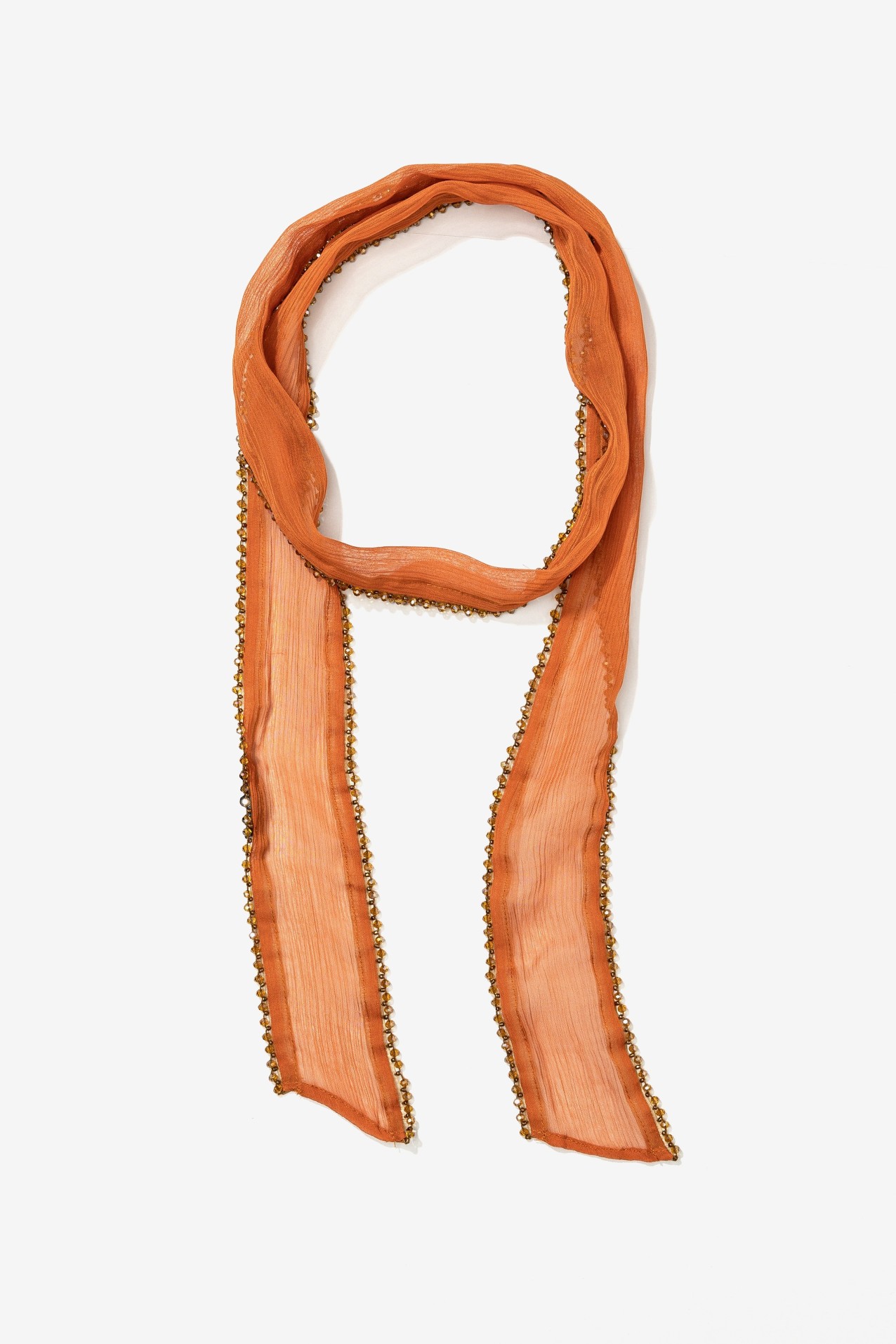 Orange Sheer Scarf
