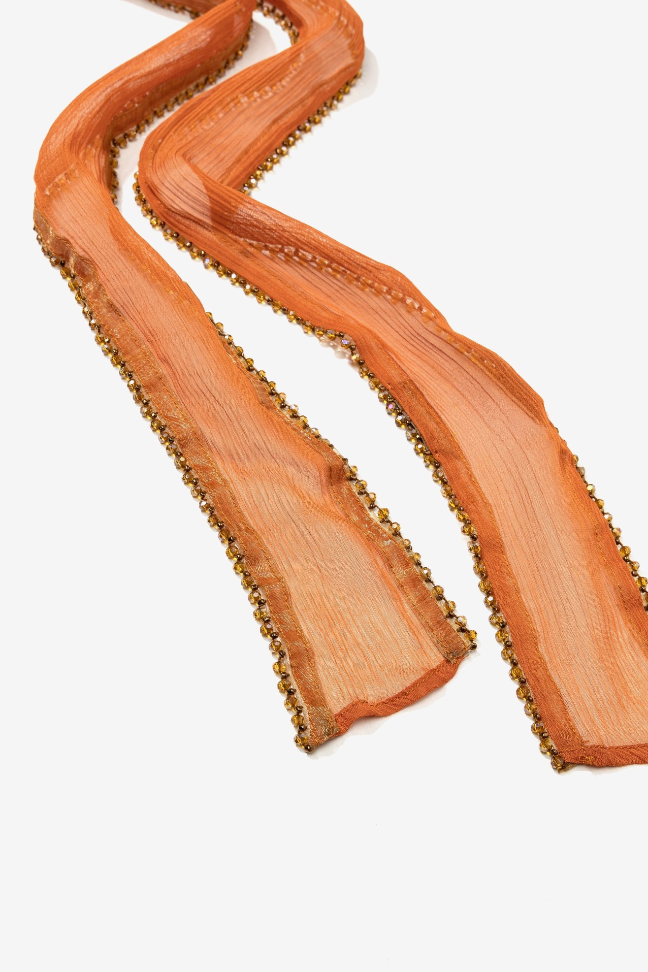 Orange Sheer Scarf