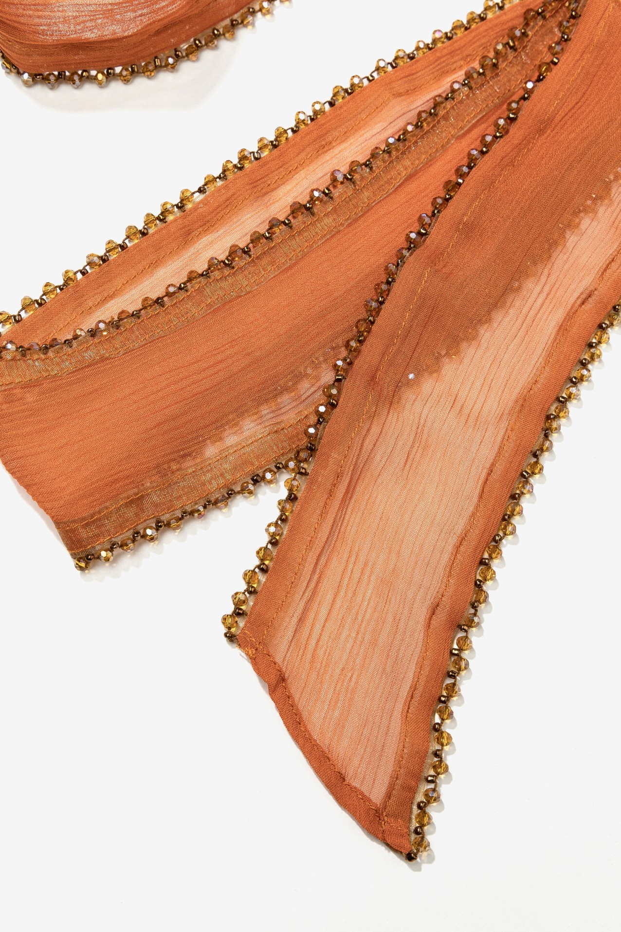 Orange Sheer Scarf
