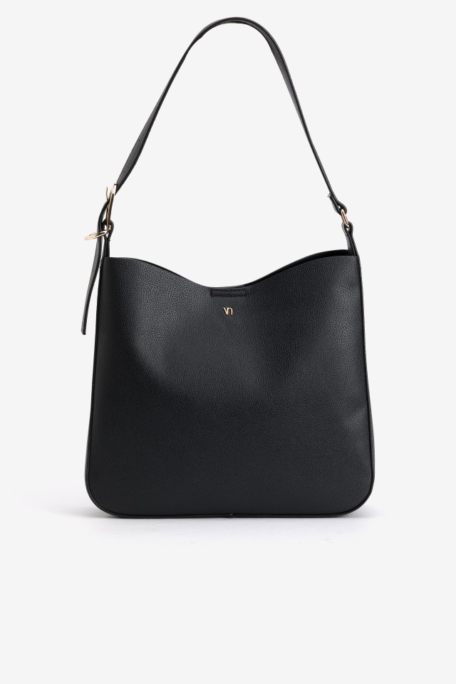Black Minimal Shoulder Bag
