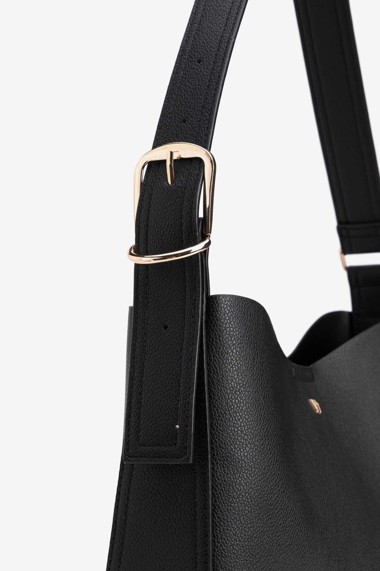 Black Minimal Shoulder Bag