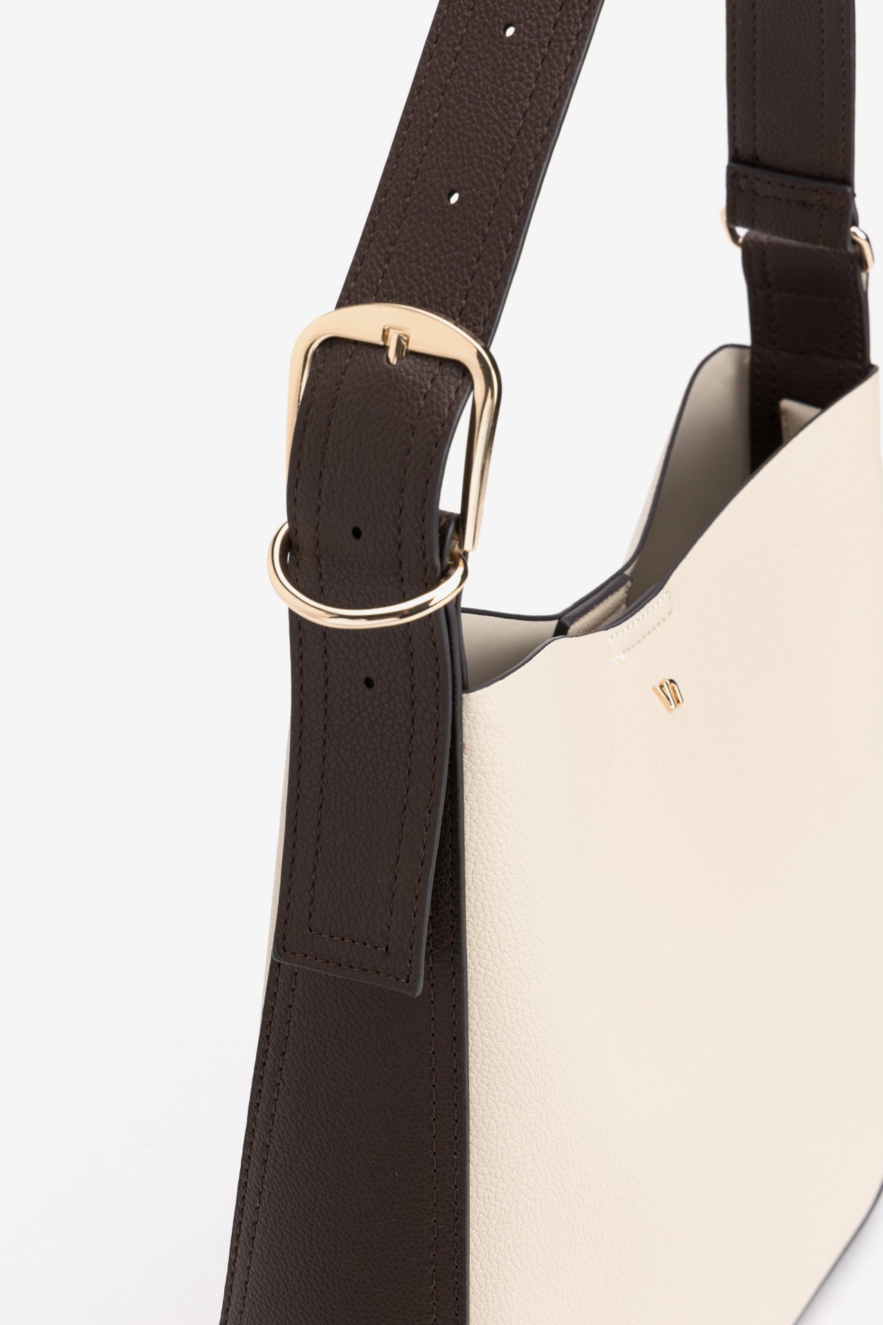 Minimalist Two-Tone Shoulder Bag