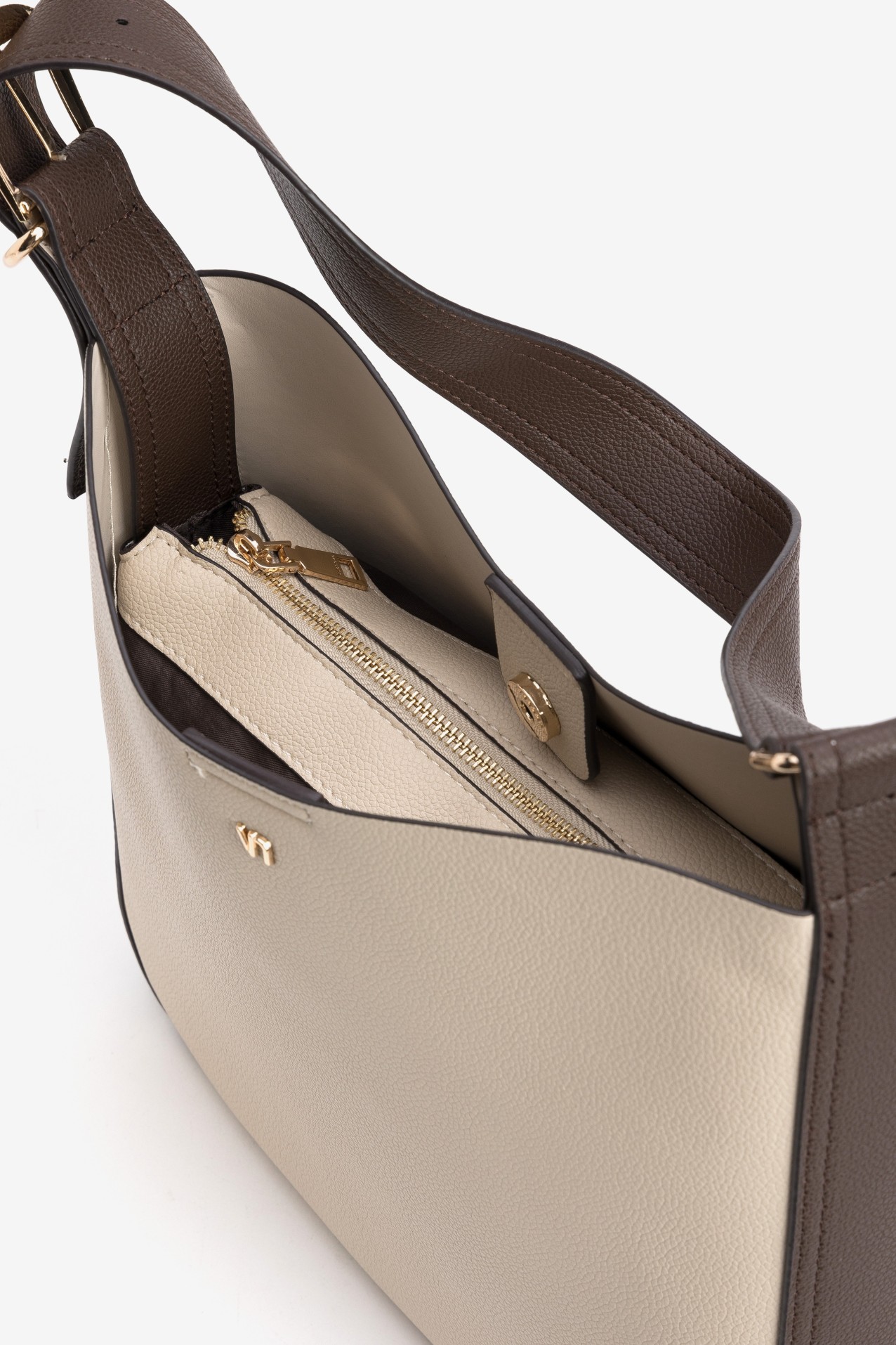Minimalist Two-Tone Shoulder Bag