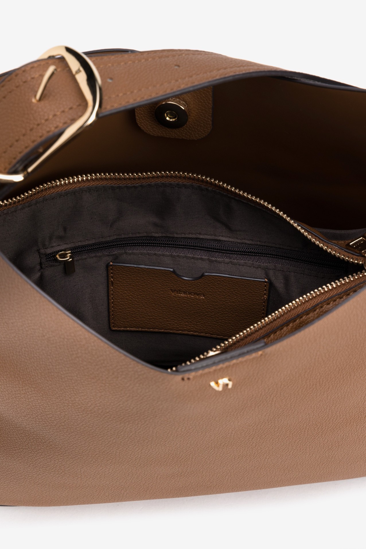 Brown Minimalist Shoulder Bag