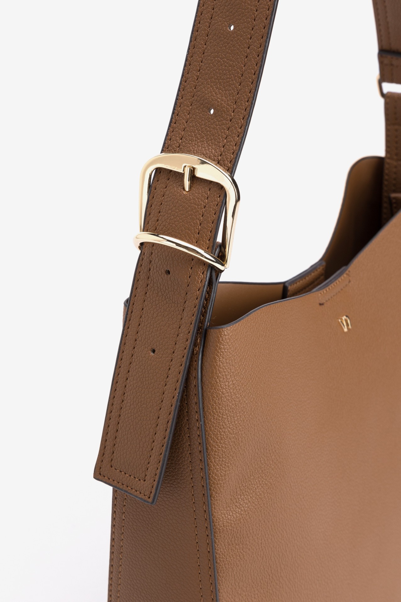 Brown Minimalist Shoulder Bag