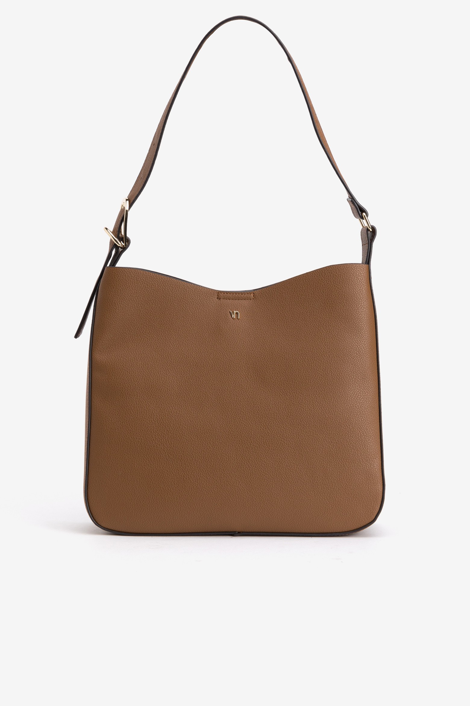 Brown Minimalist Shoulder Bag