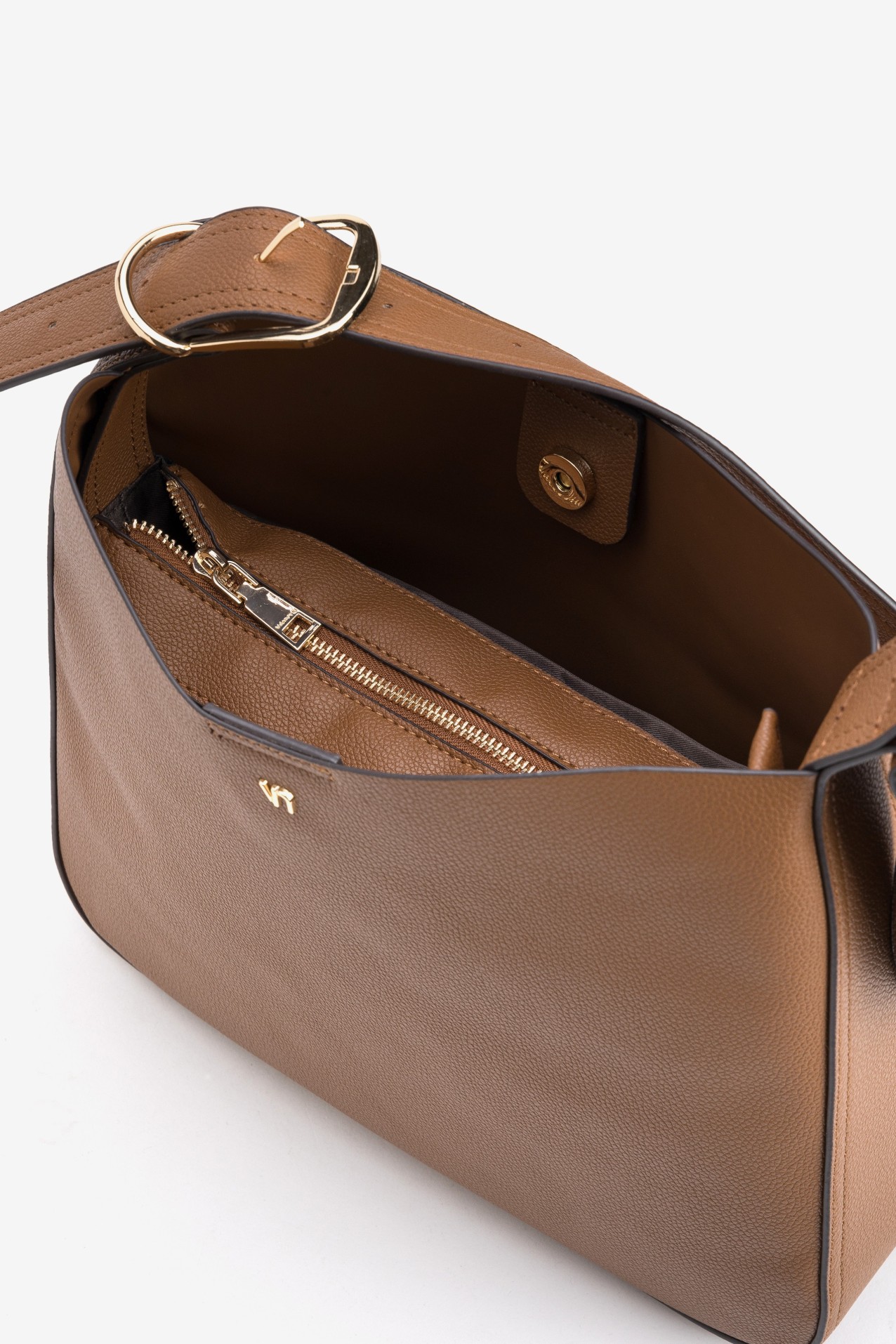 Brown Minimalist Shoulder Bag
