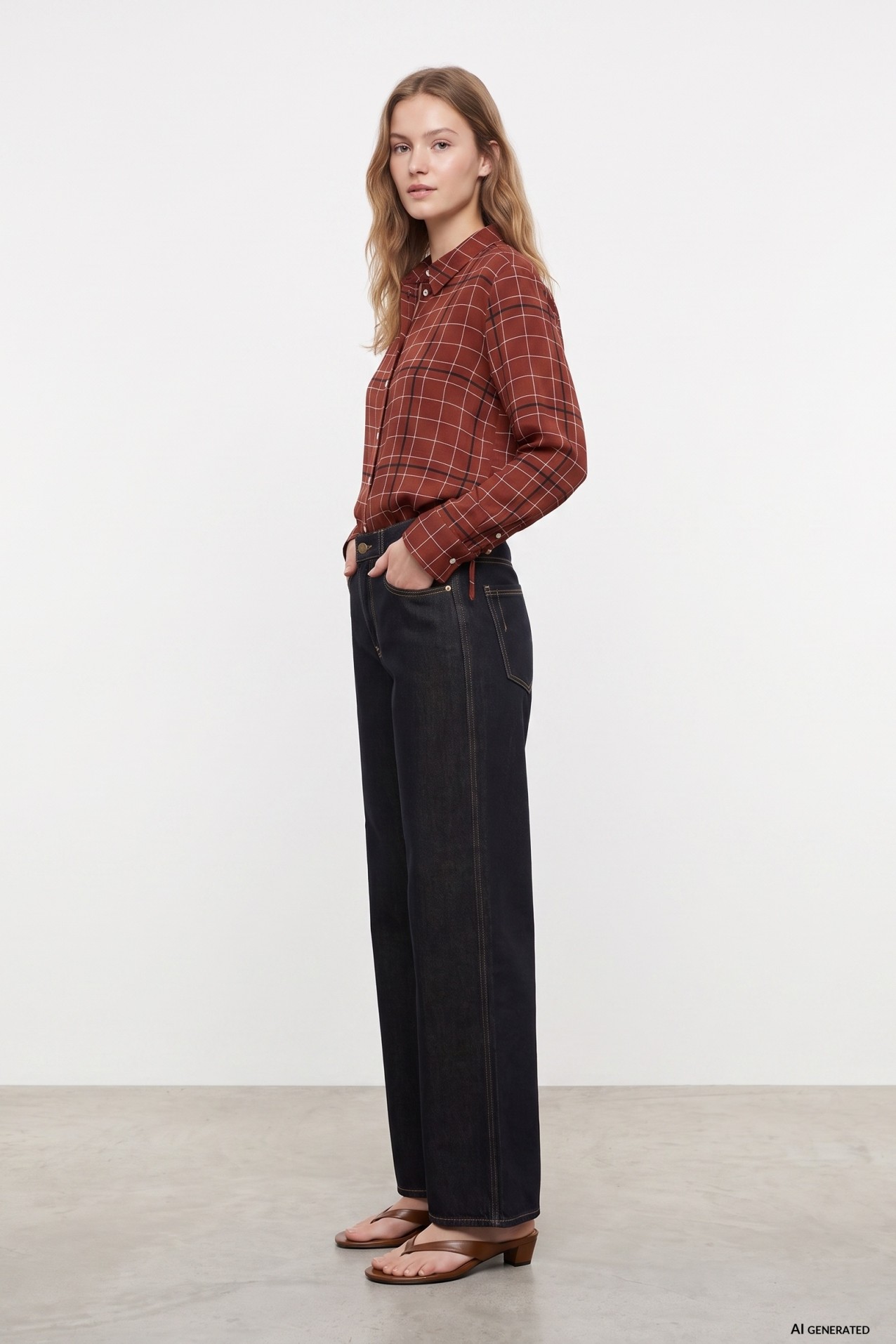 Red Checkered Regular Shirt