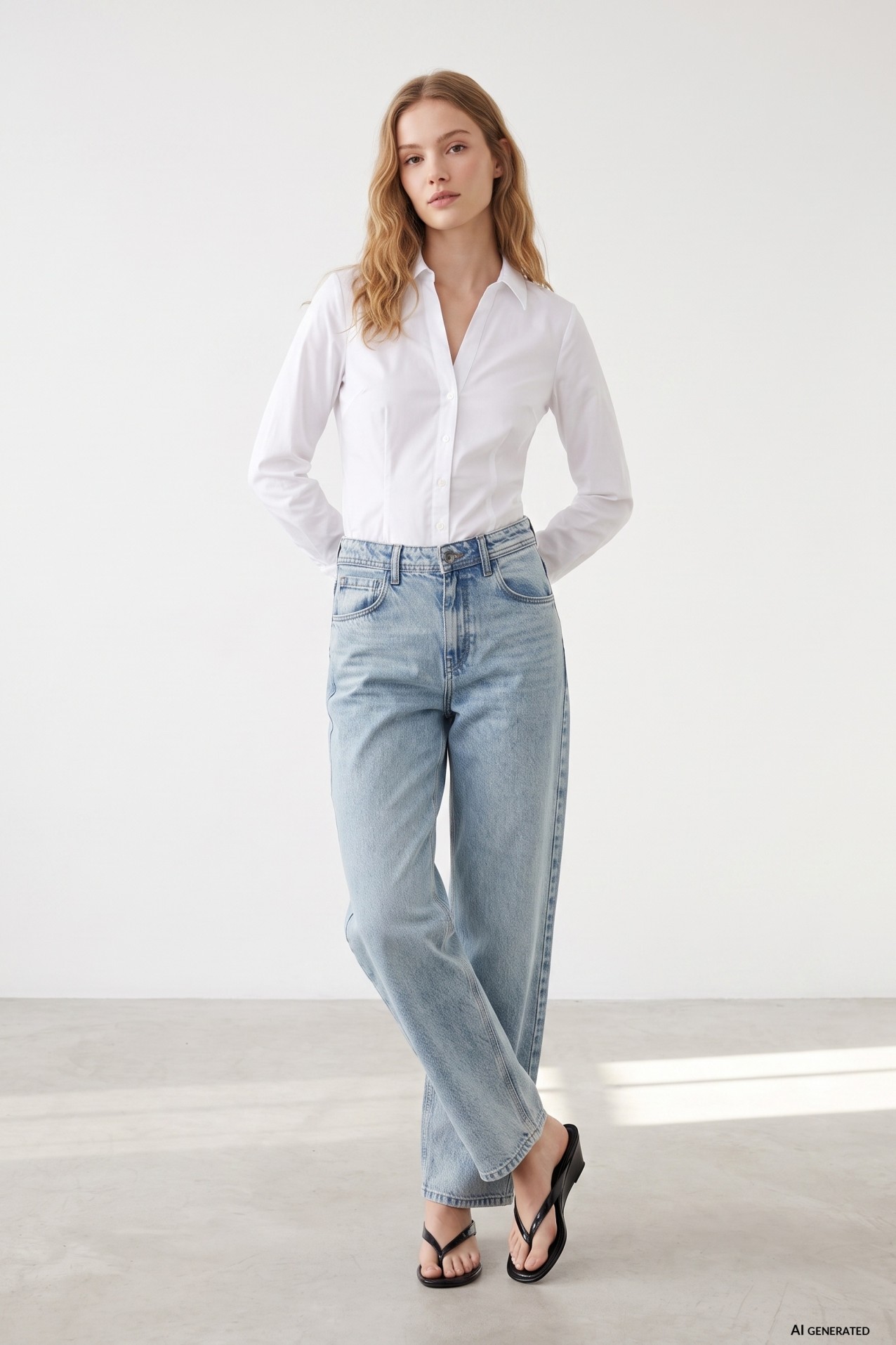 Slim Fit White Shirt