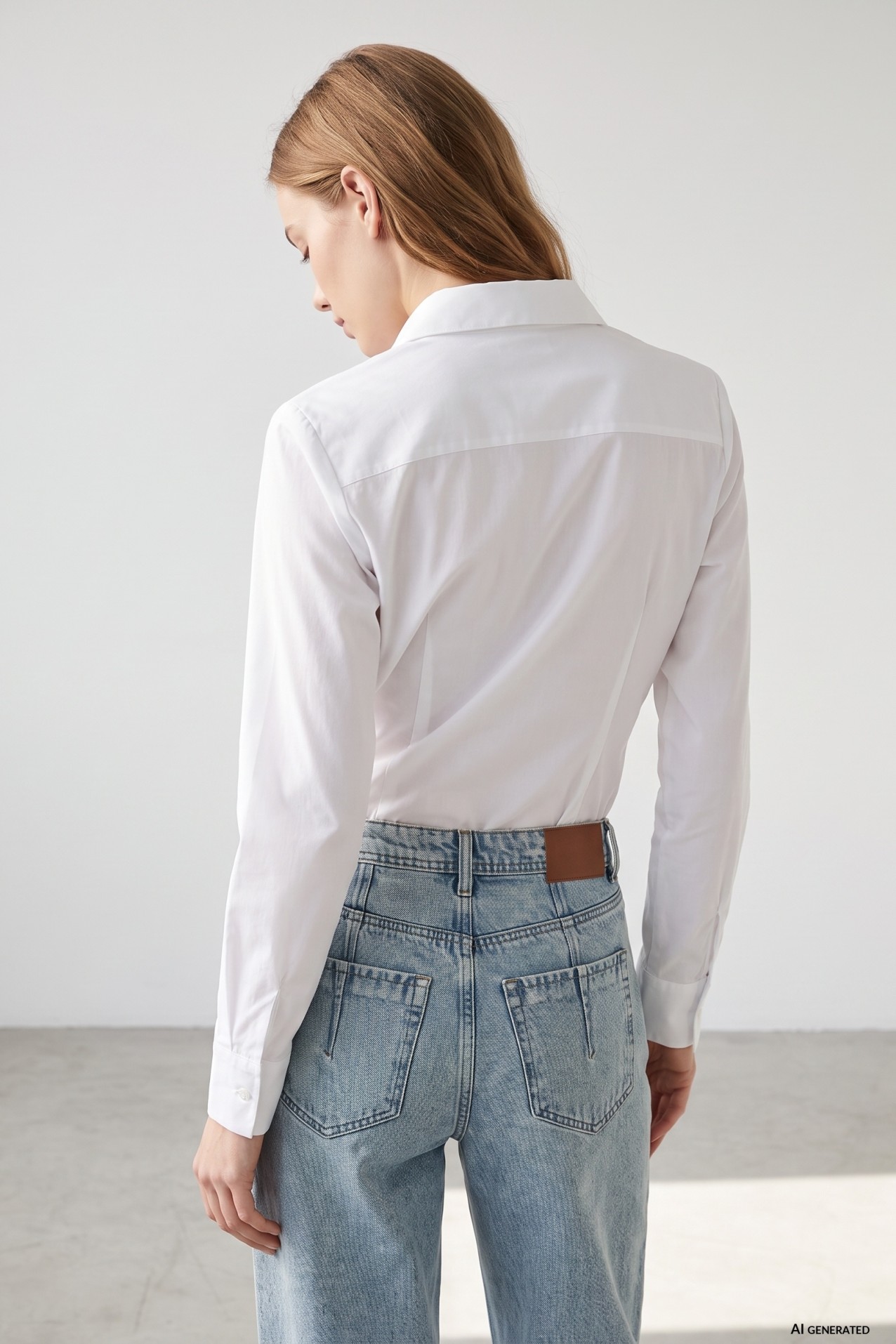 Slim Fit White Shirt
