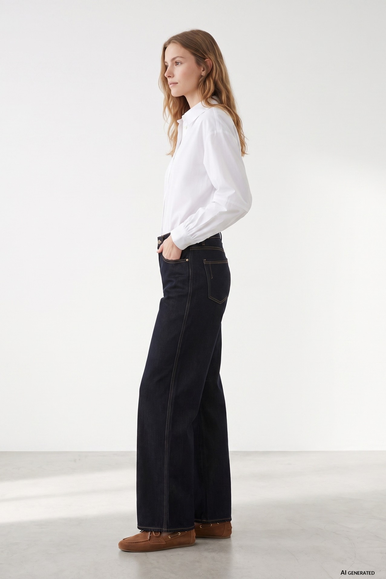 Relaxed Fit White Shirt