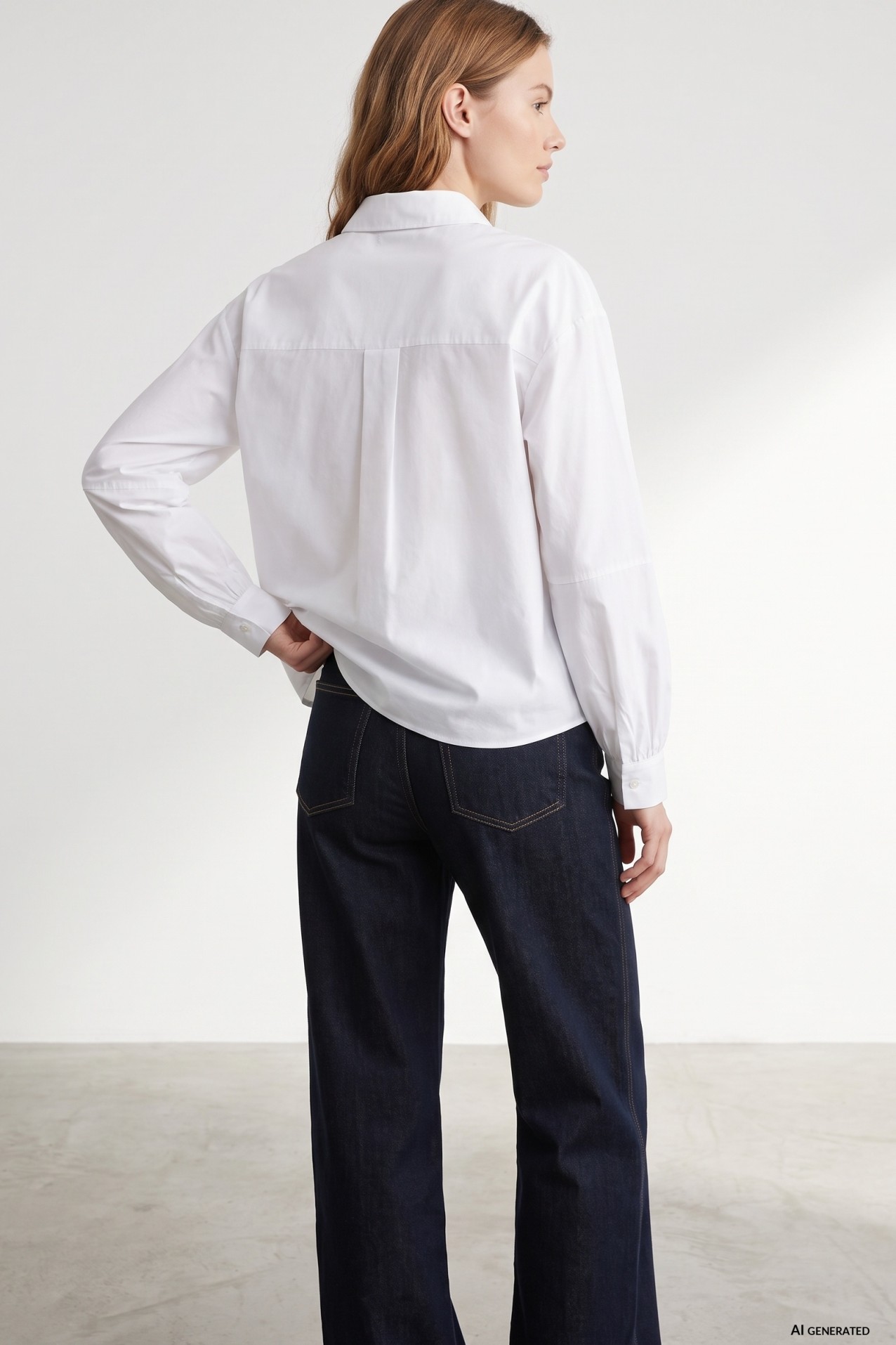 Relaxed Fit White Shirt