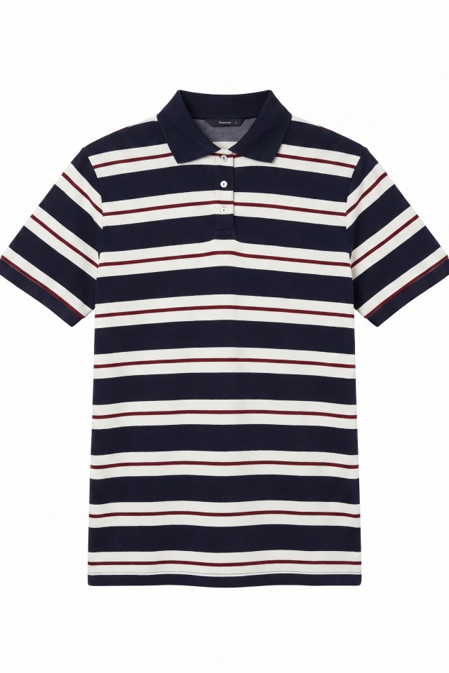 Polo slim rayas azul marino Polo slim rayas azul marino