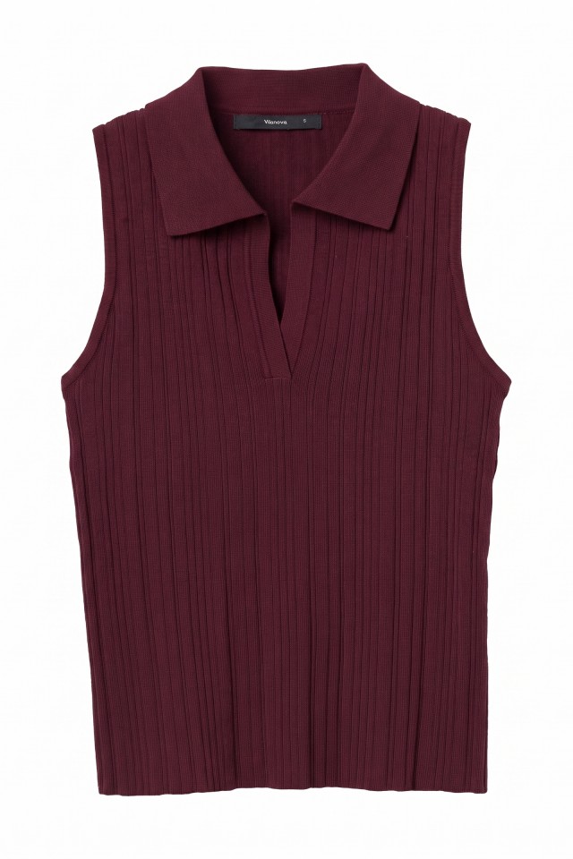 Slim Knit Burgundy Top Slim Knit Burgundy Top