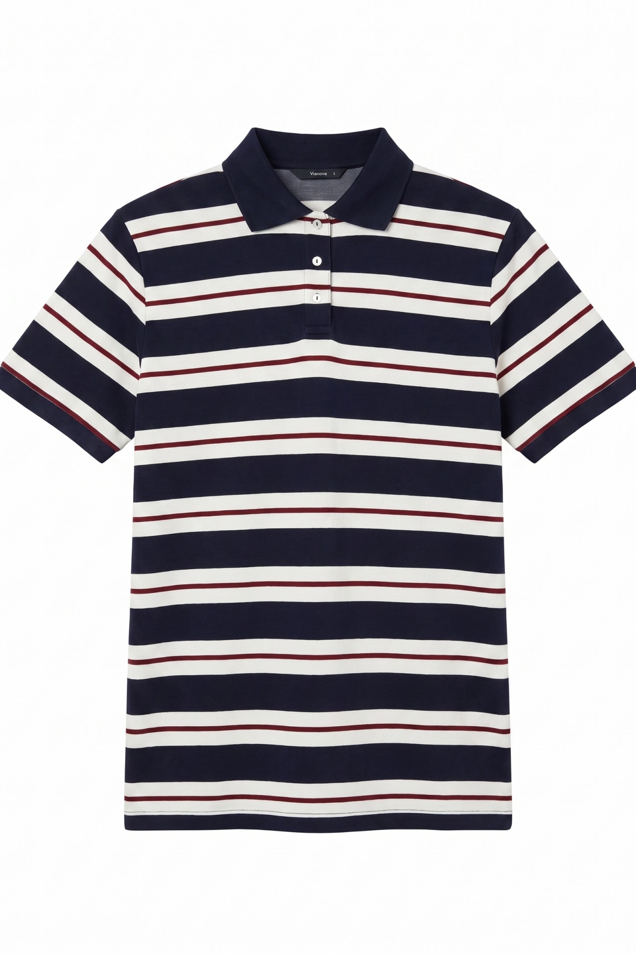 Striped Slim Fit Polo Tee