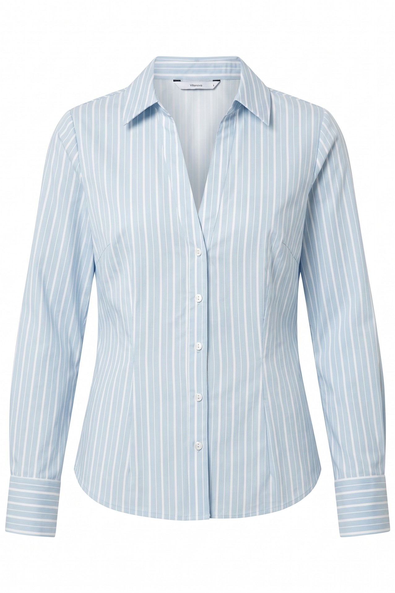 Slim Blue Striped Shirt