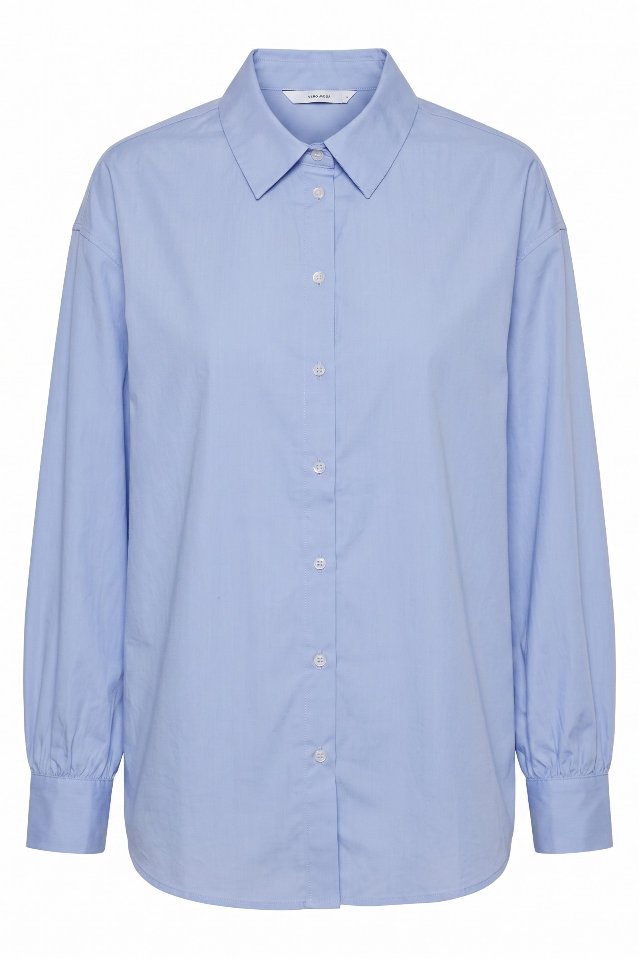 Relaxed Blue Long Sleeve Shirt