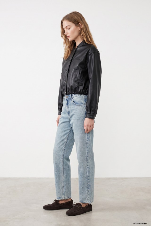 Black Boxy Short Jacket Black Boxy Short Jacket