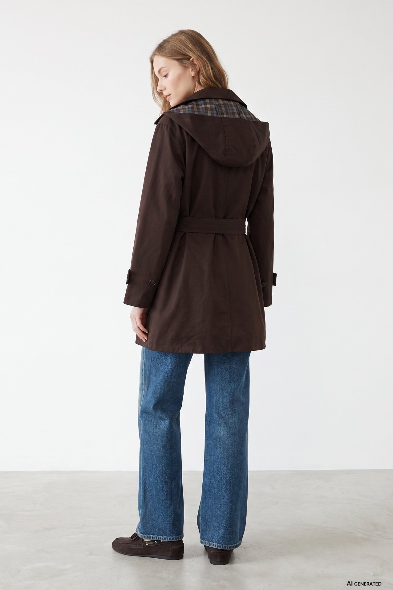 Relaxed Brown Long Coat