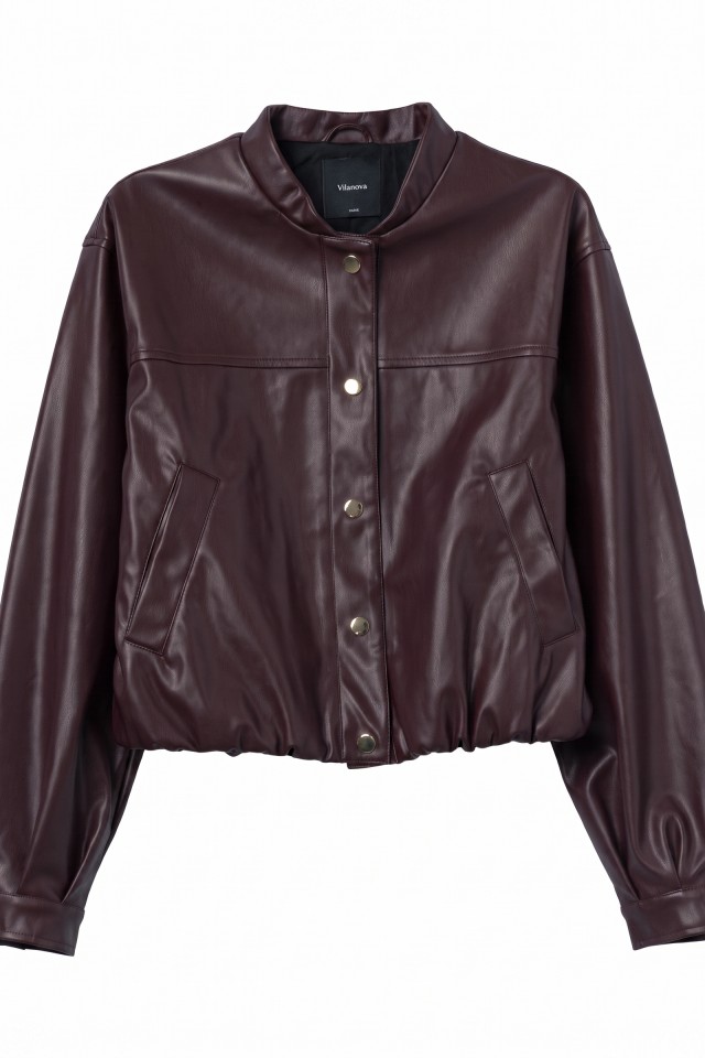 Short burgundy regular jacket Short burgundy regular jacket