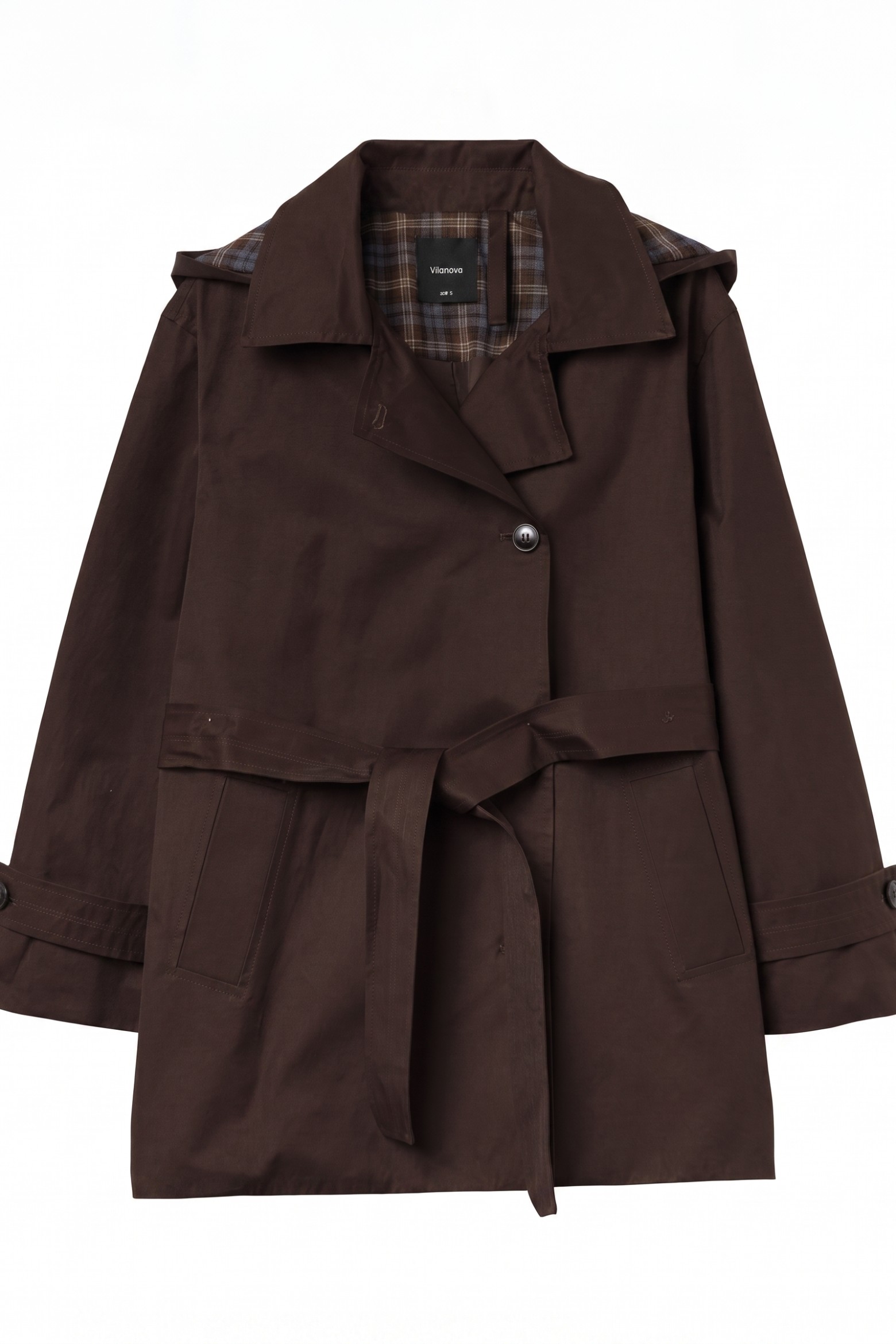 Relaxed Brown Long Coat