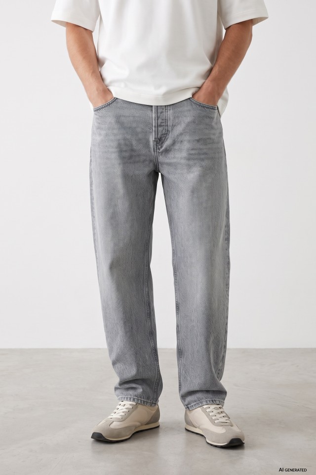 Relaxed Fit Grey Jeans Relaxed Fit Grey Jeans