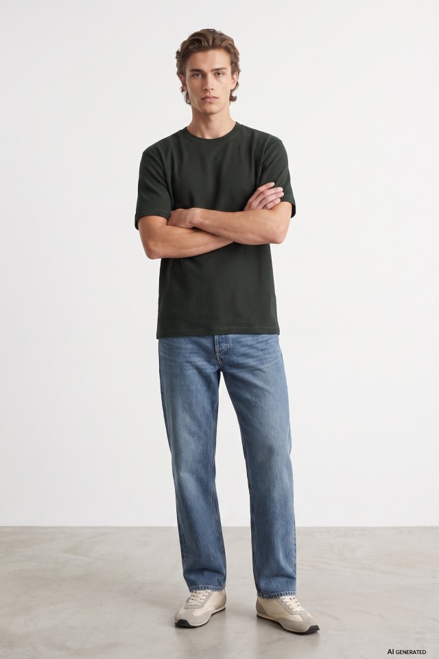 Baggy Fit Blue Jeans