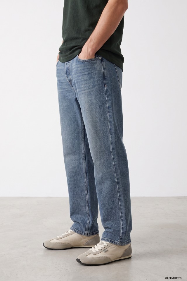 Baggy Fit Blue Jeans Baggy Fit Blue Jeans