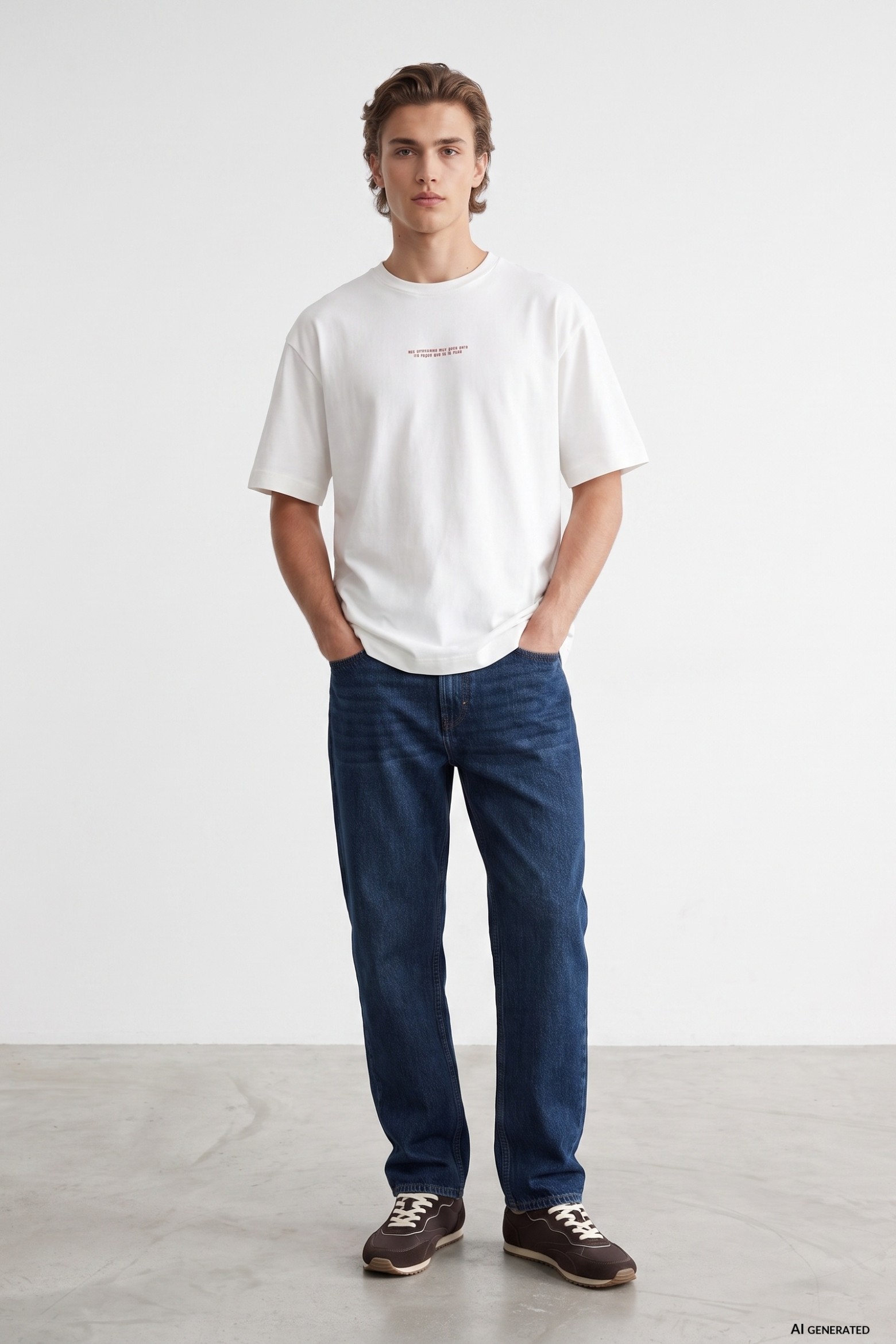 Straight Fit Dark Jeans