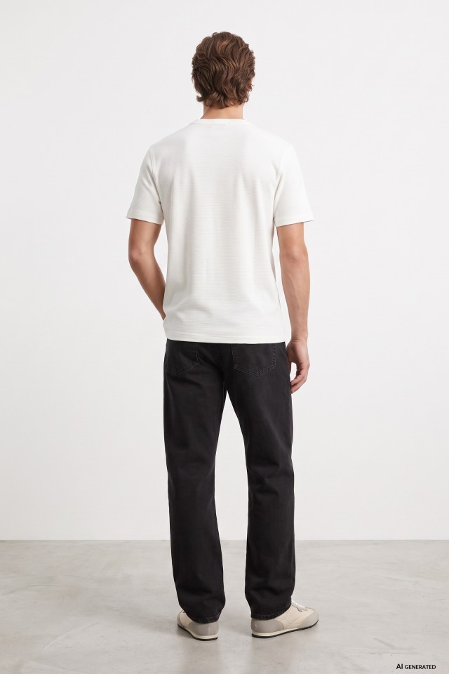Black Straight Fit Jeans Black Straight Fit Jeans