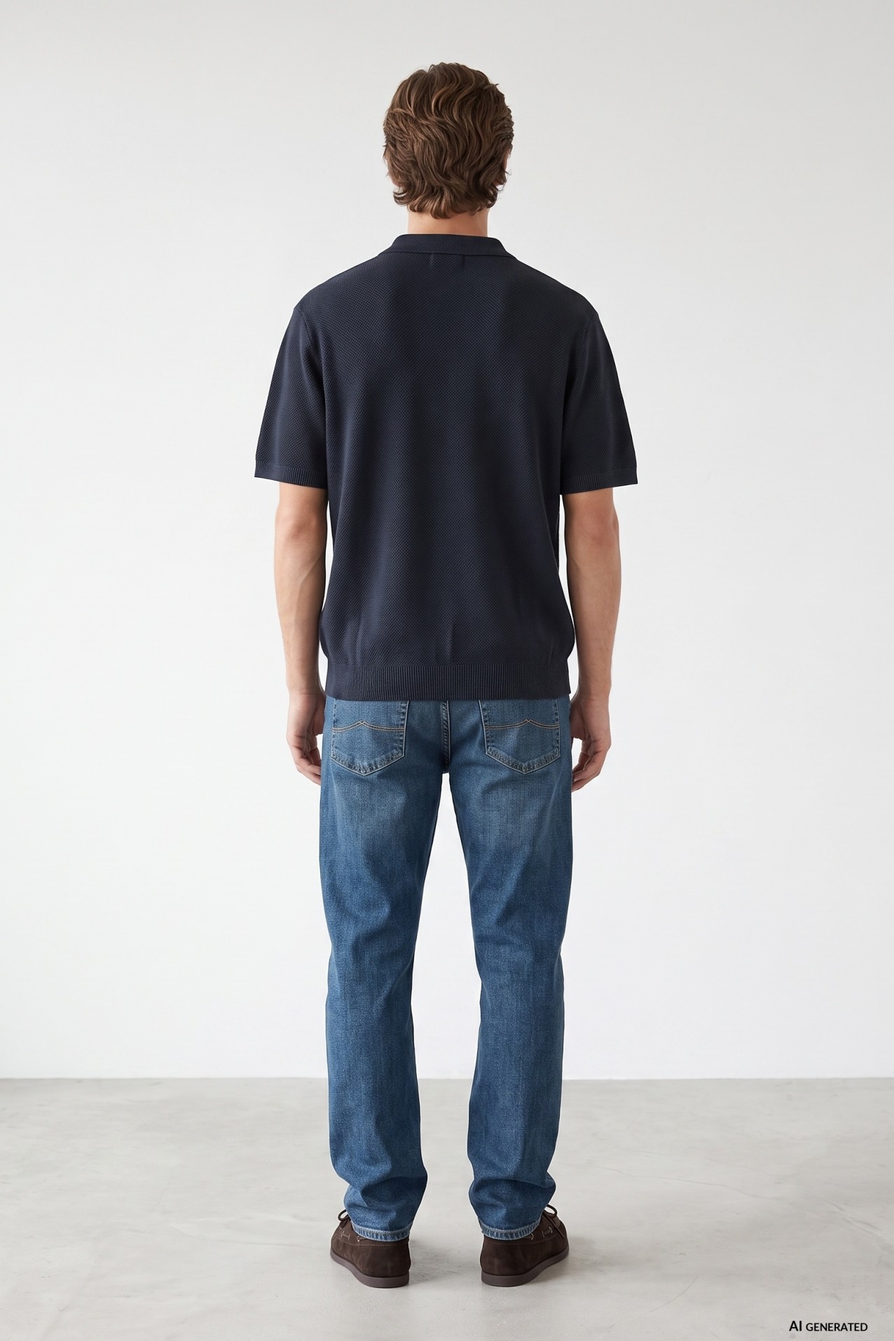 Tapered Blue Jeans